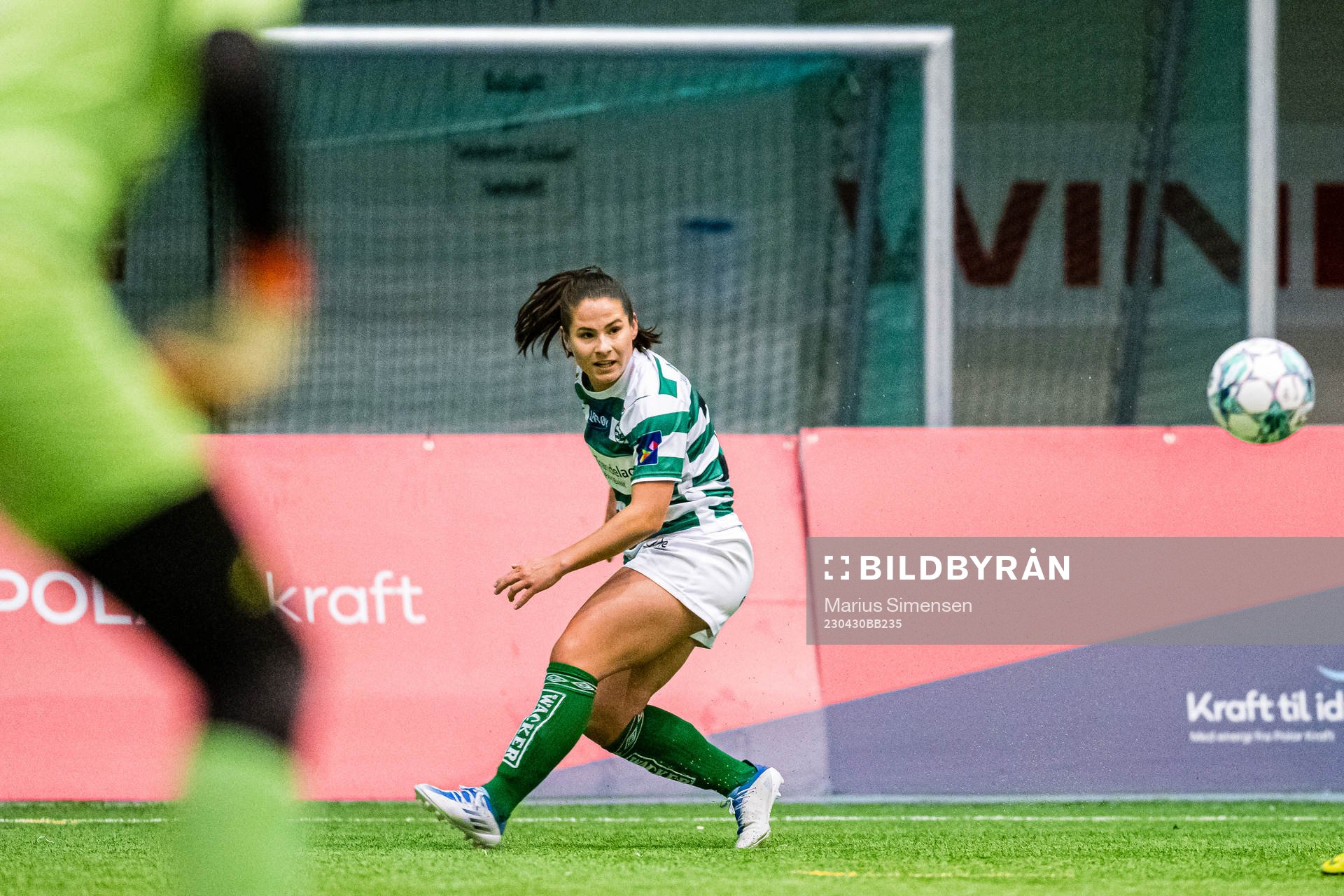Marita Olsen of KIL/Hemne during the 1. division football match between Grand Bodø and KIL/Hemne on April 30, 2023 in Bodø.