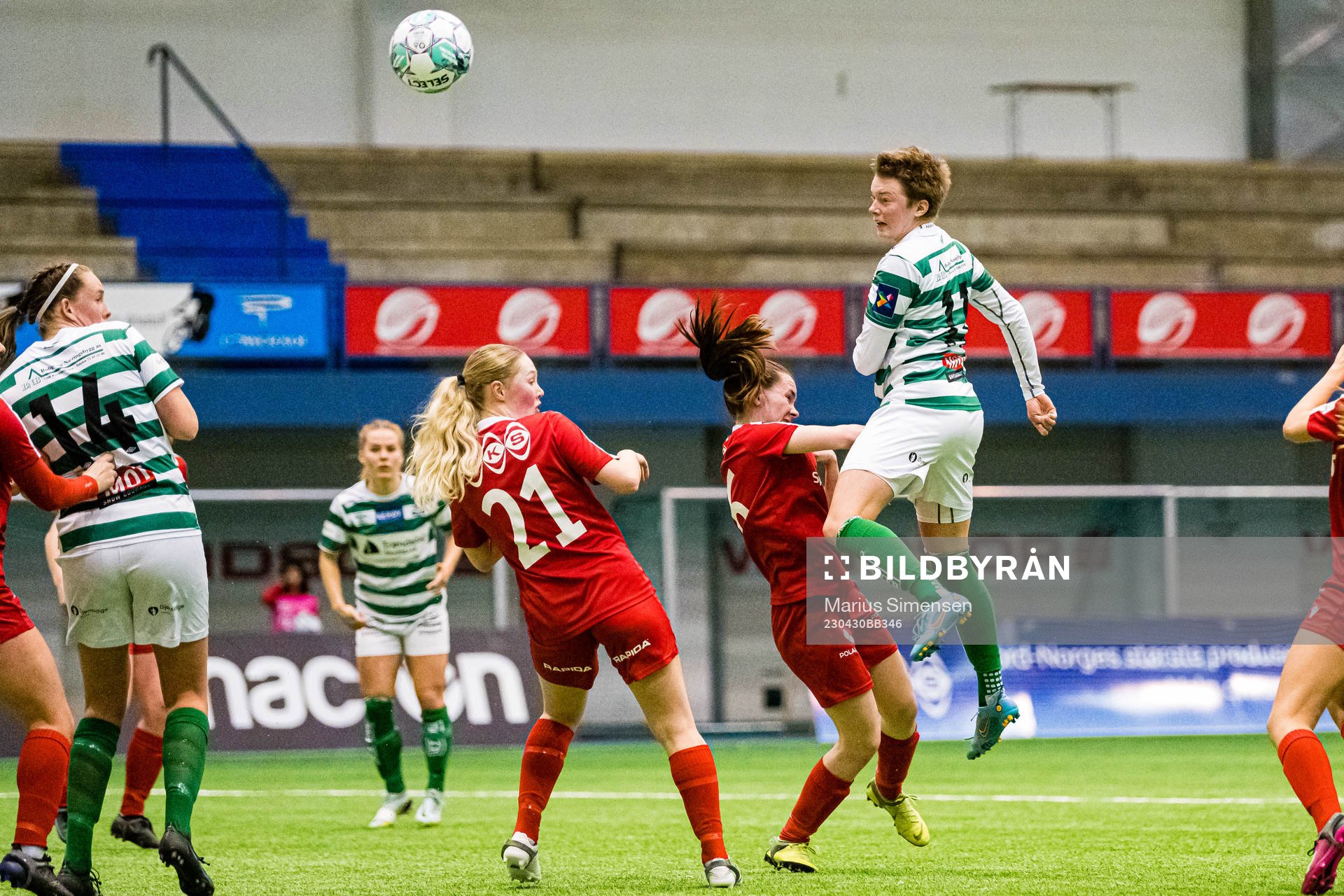 Eivor Grindeland of KIL/Hemne during the 1. division football match between Grand Bodø and KIL/Hemne on April 30, 2023 in Bodø.