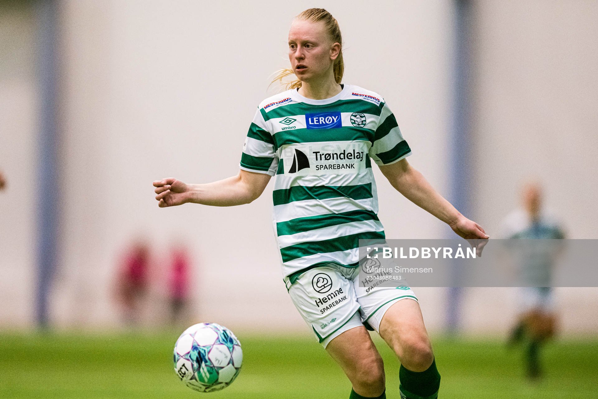 Solfrid Vaagan Hofset of KIL/Hemne during the 1. division football match between Grand Bodø and KIL/Hemne on April 30, 2023 in Bodø.