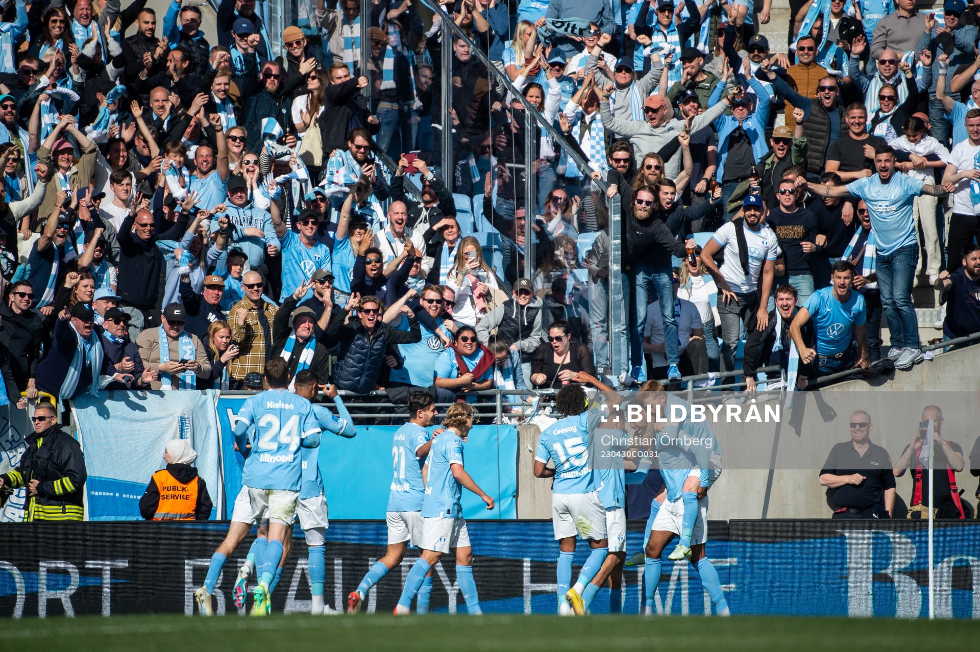 Malmö FFs Isaac Kiese Thelin jublar