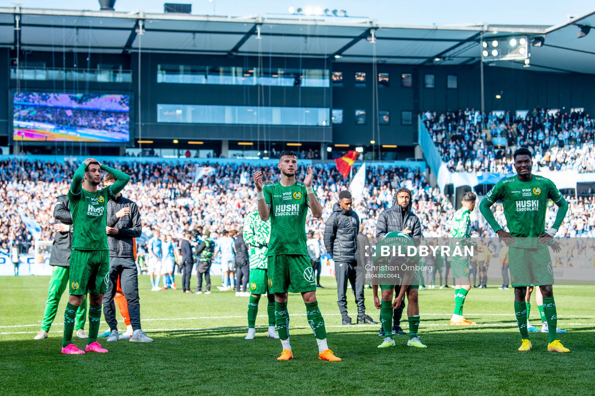 Hammarbys spelare deppar