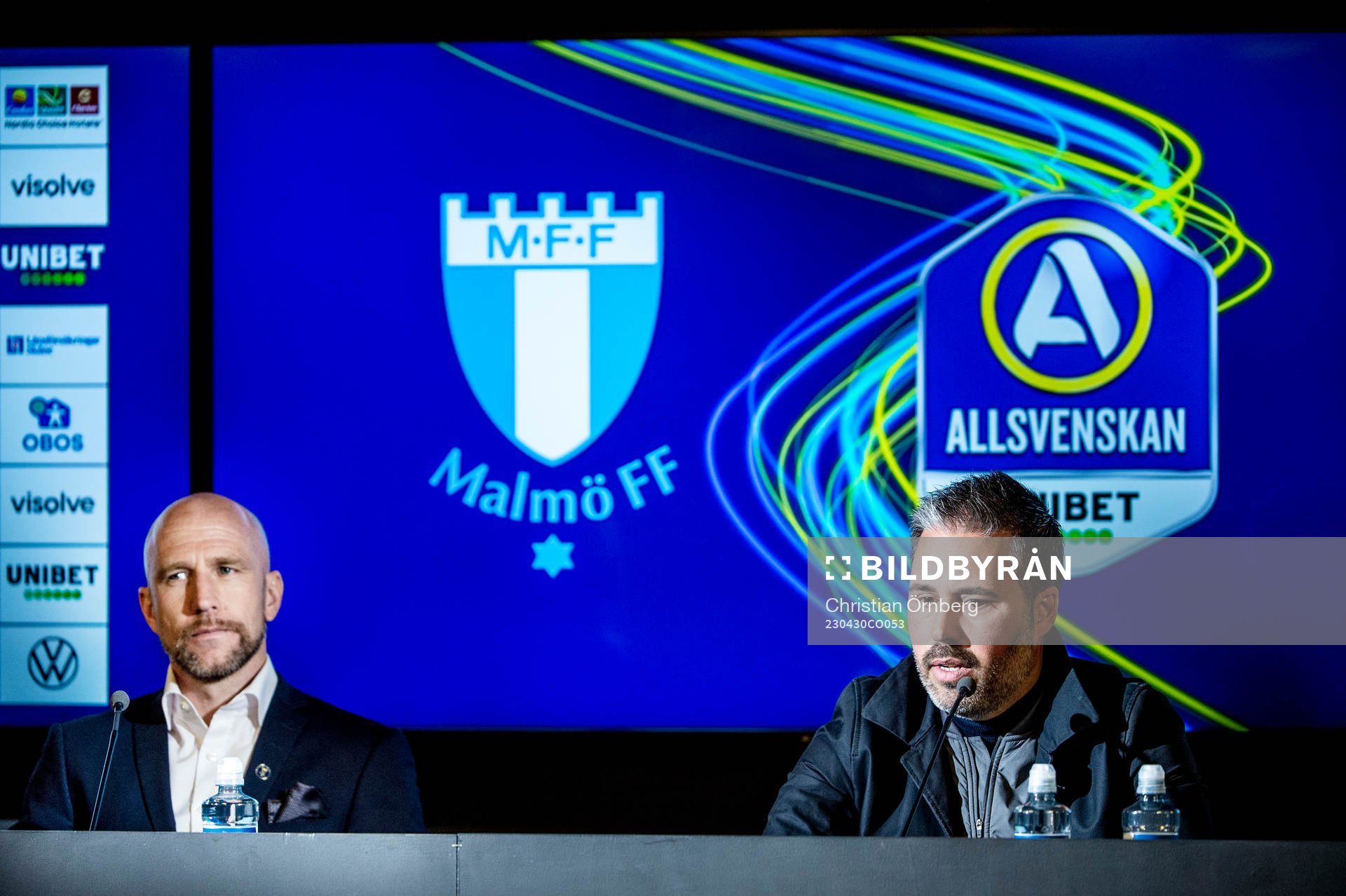 Malmö FFs tränare Henrik Rydström och Hammarbys tränare