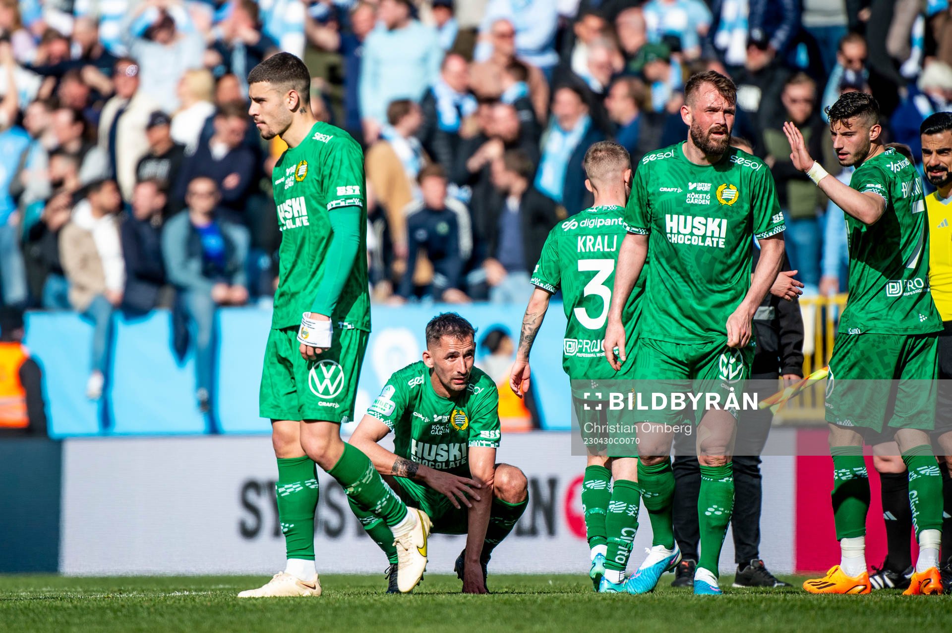 Hammarbys spelare deppar