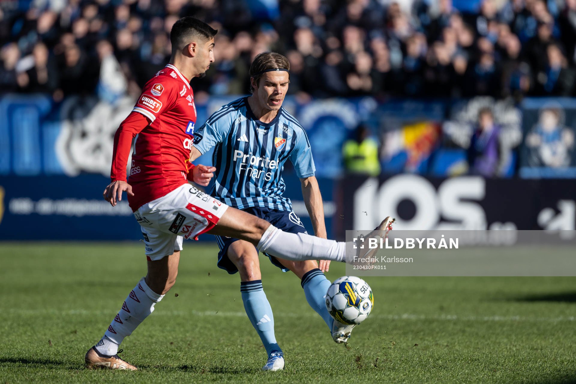 Degerfors Peter Gwargis och Djurgårdens Elias Andersson