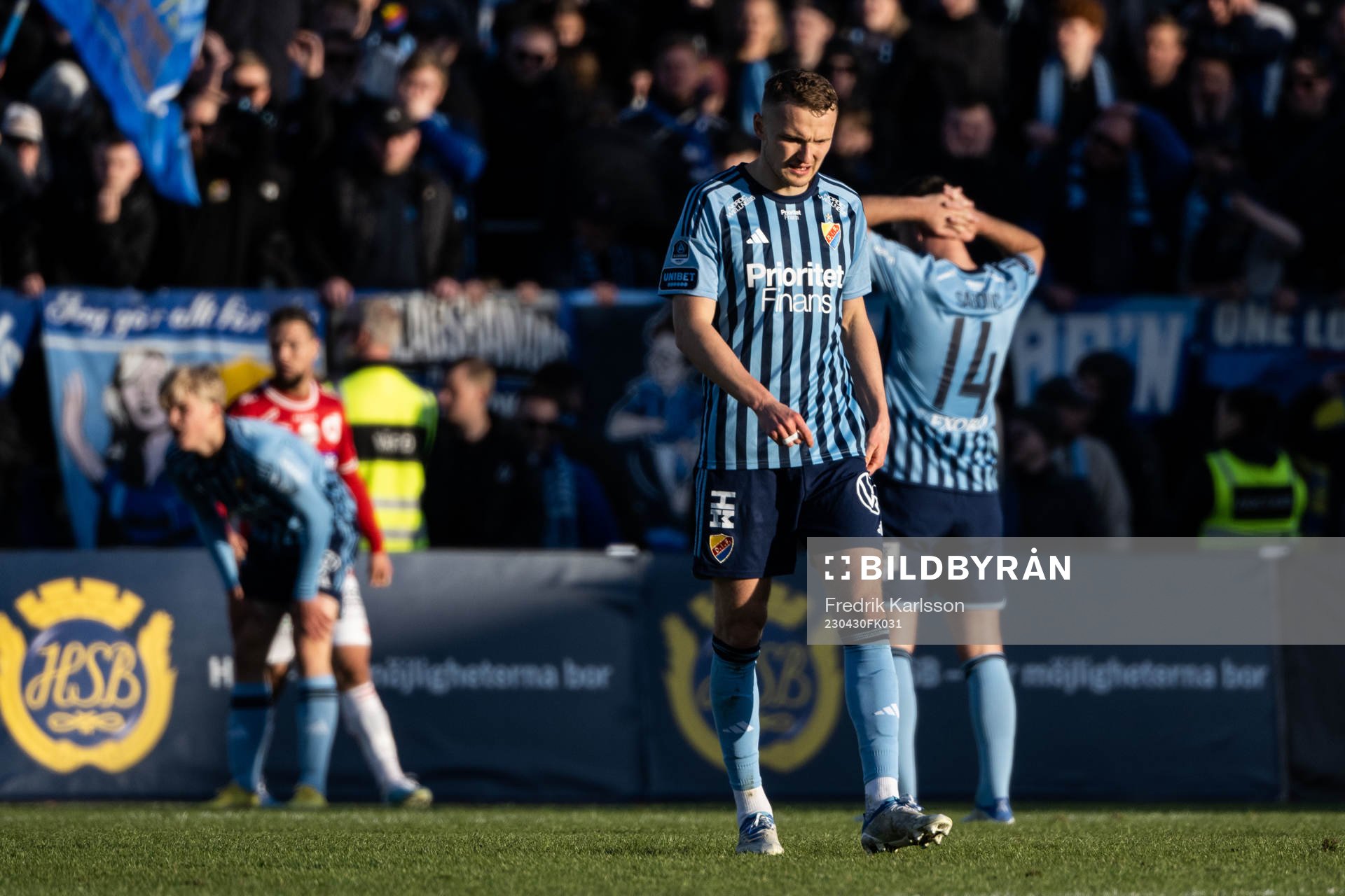 Djurgårdens Piotr Johansson deppar