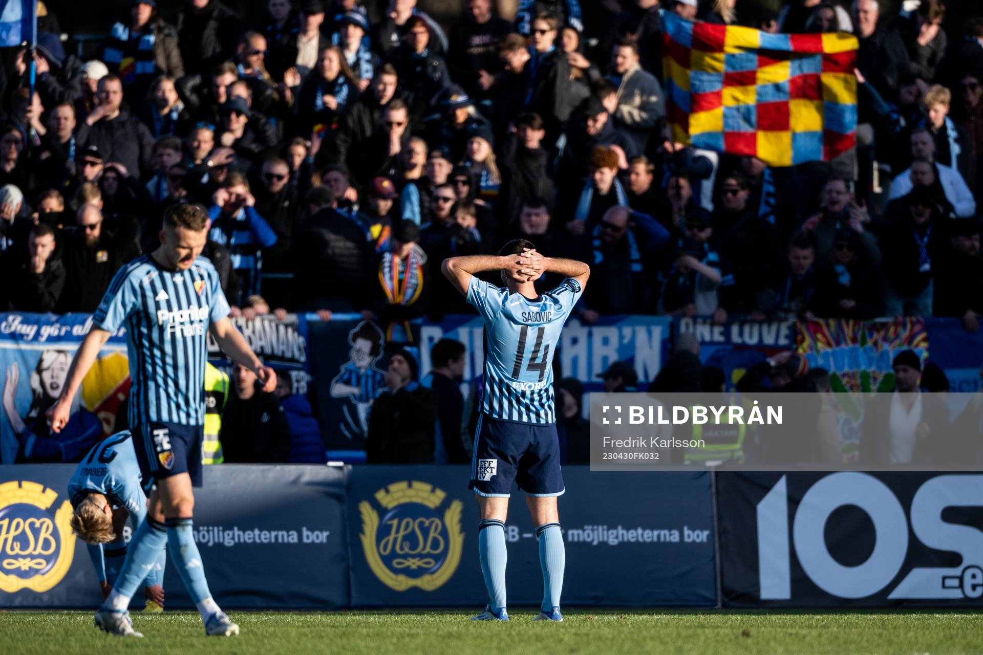 Djurgårdens Besard Sabovic deppar