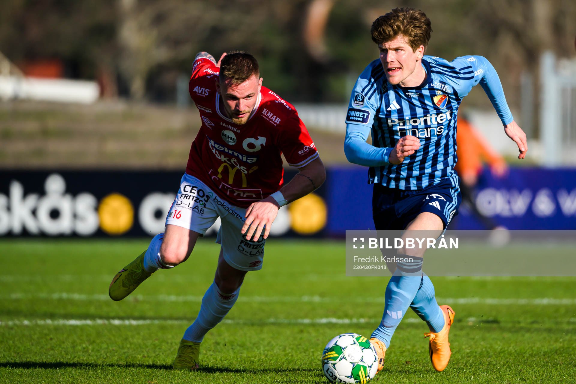 Degerfors Rasmus Örqvist och Djurgårdens Oliver Berg