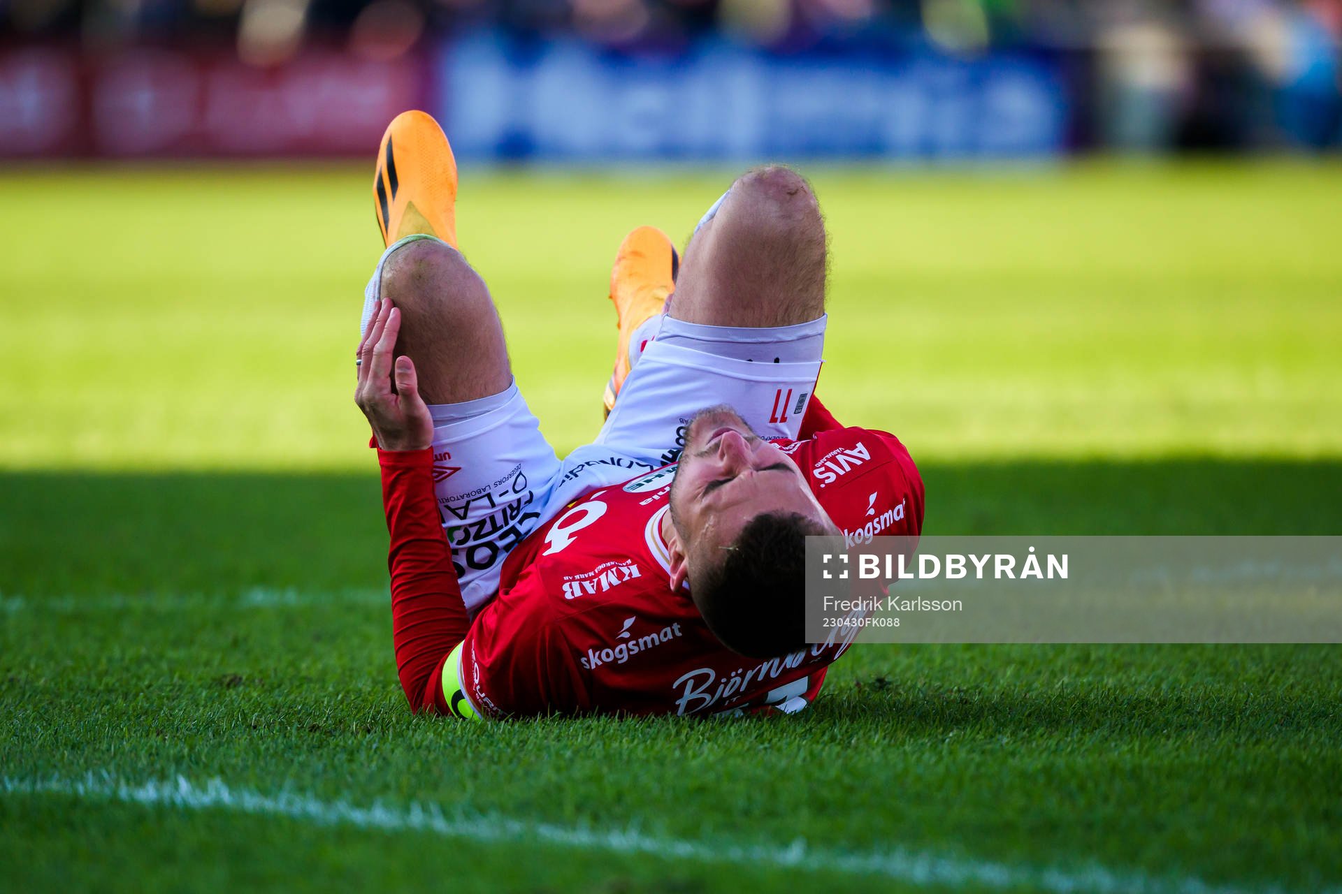 Degerfors Christos Gravius har ont