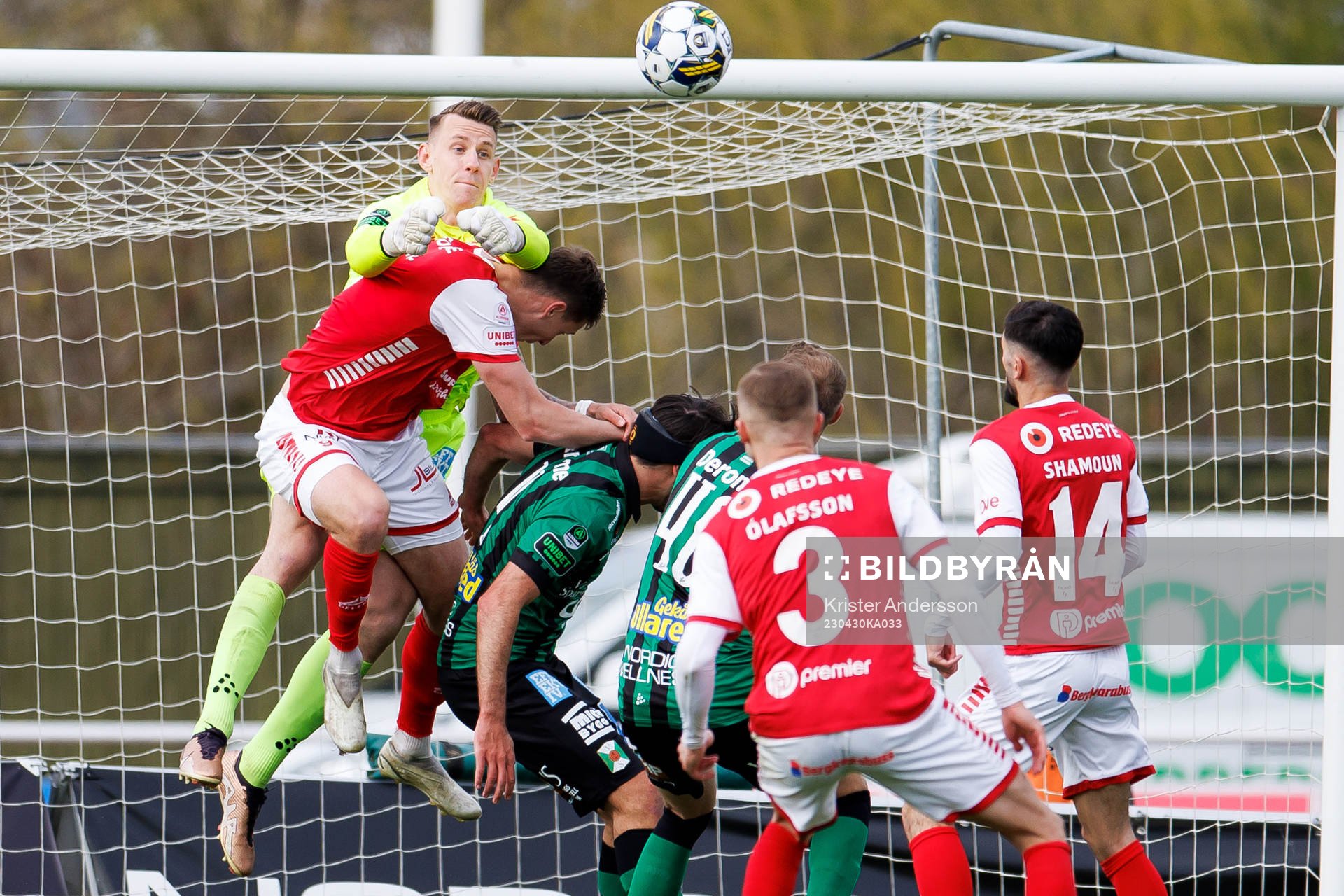 Varbergs målvakt David Olsson