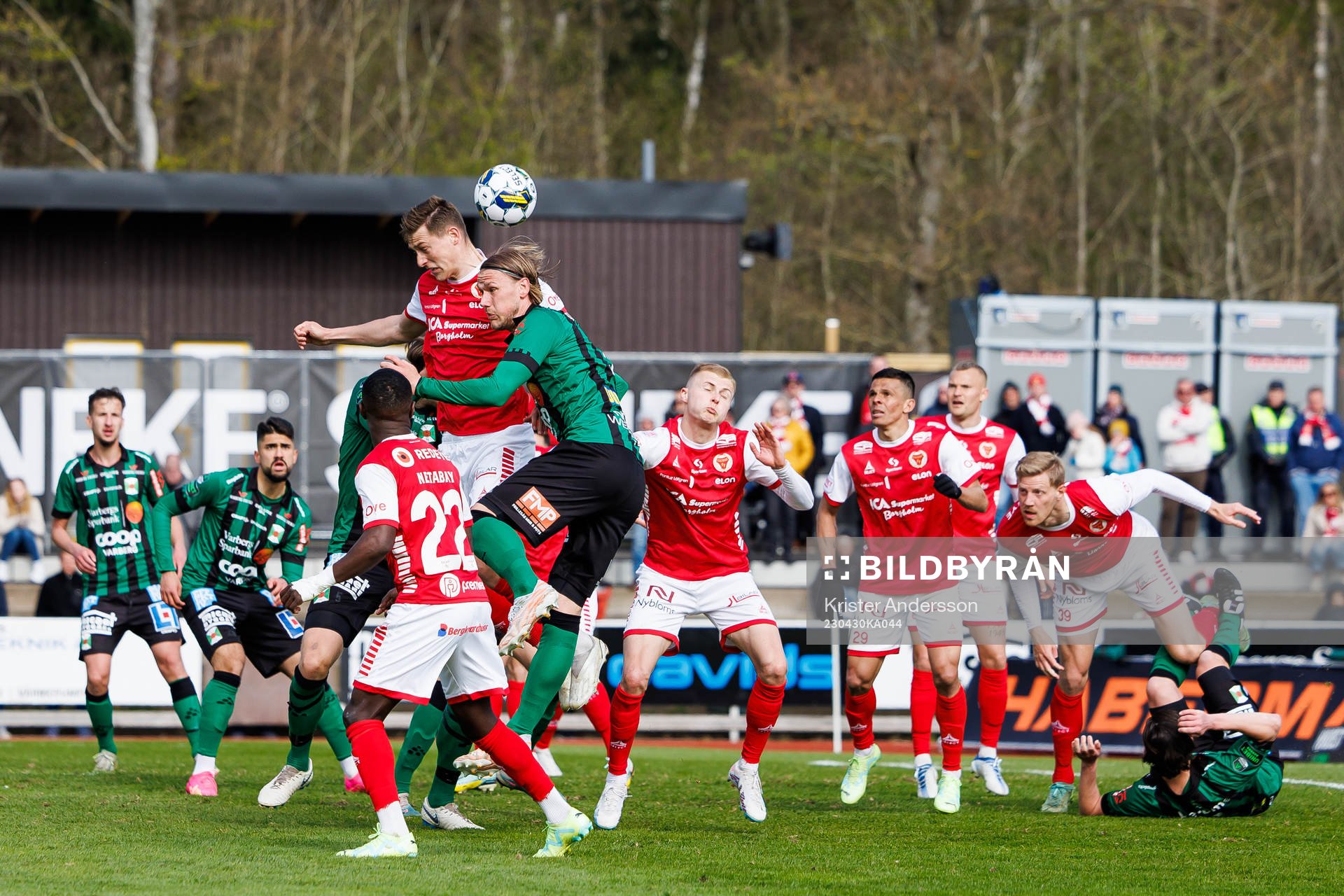 Varbergs Hampus Zackrisson och Kalmars Mileta Rajovic