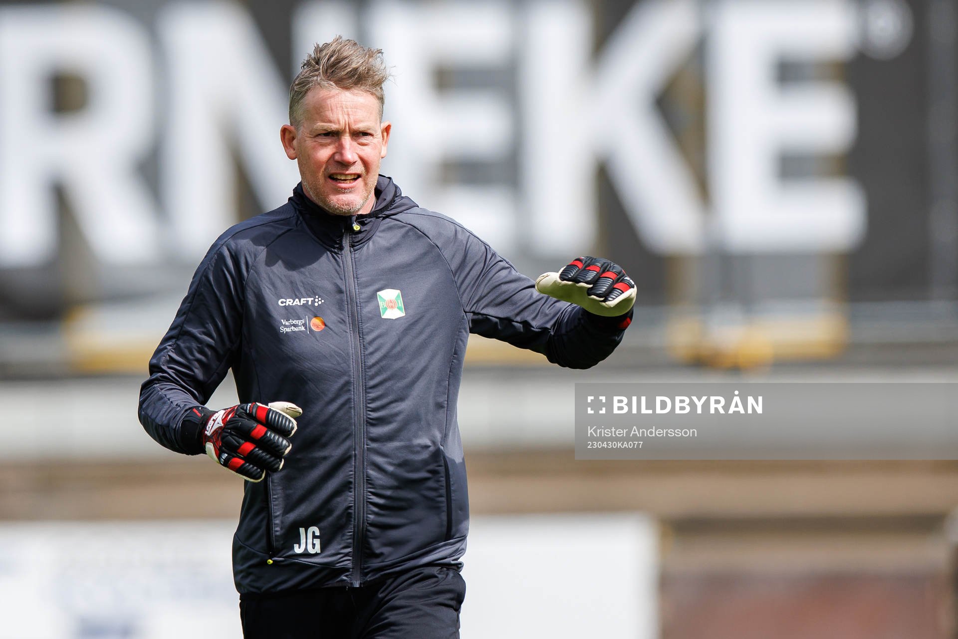 Varbergs målvaktstränare Jonas Gunnarsson
