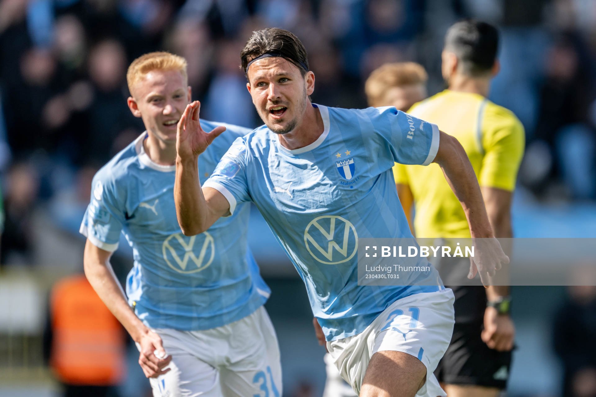 Malmö FFs Stefano Vecchia jublar