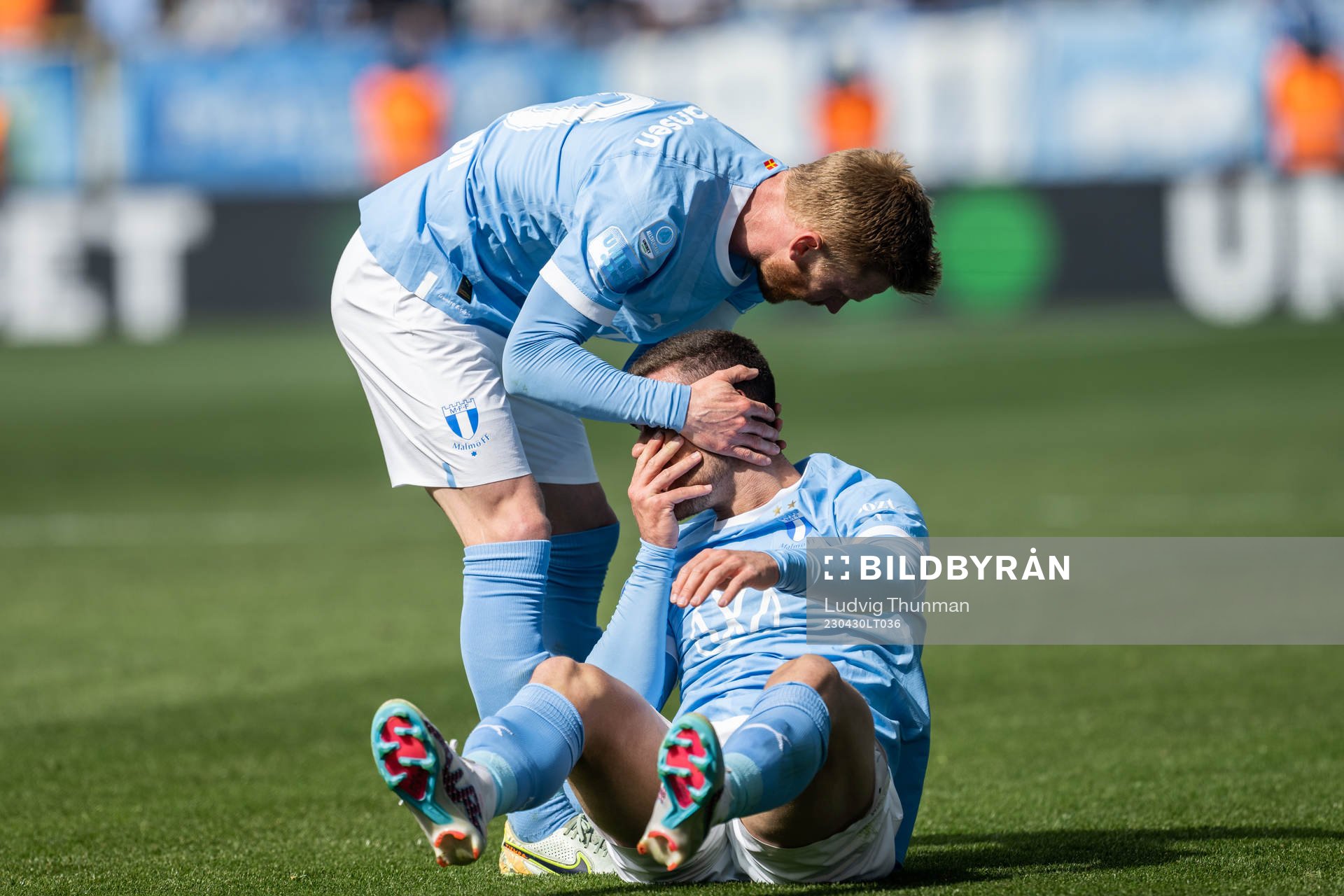 Malmö FFs Gabriel Busanello och Anders Christiansen
