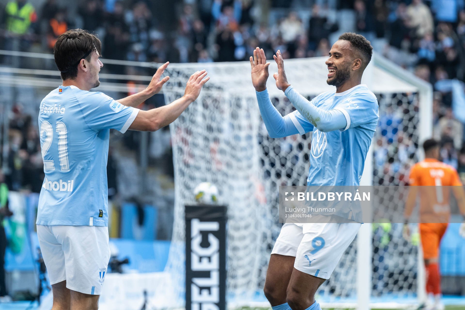 Malmö FFs Isaac Kiese Thelin jublar