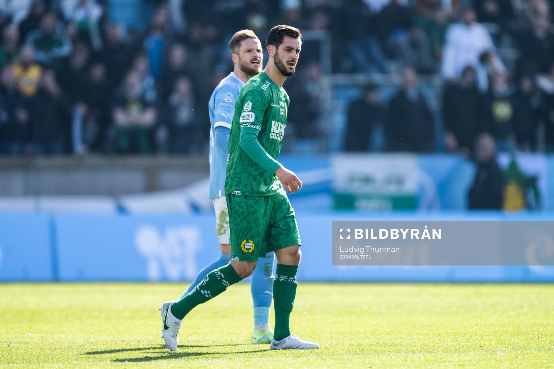 Malmö FFs Lasse Nielsen och Hammarbys Adi Nalic