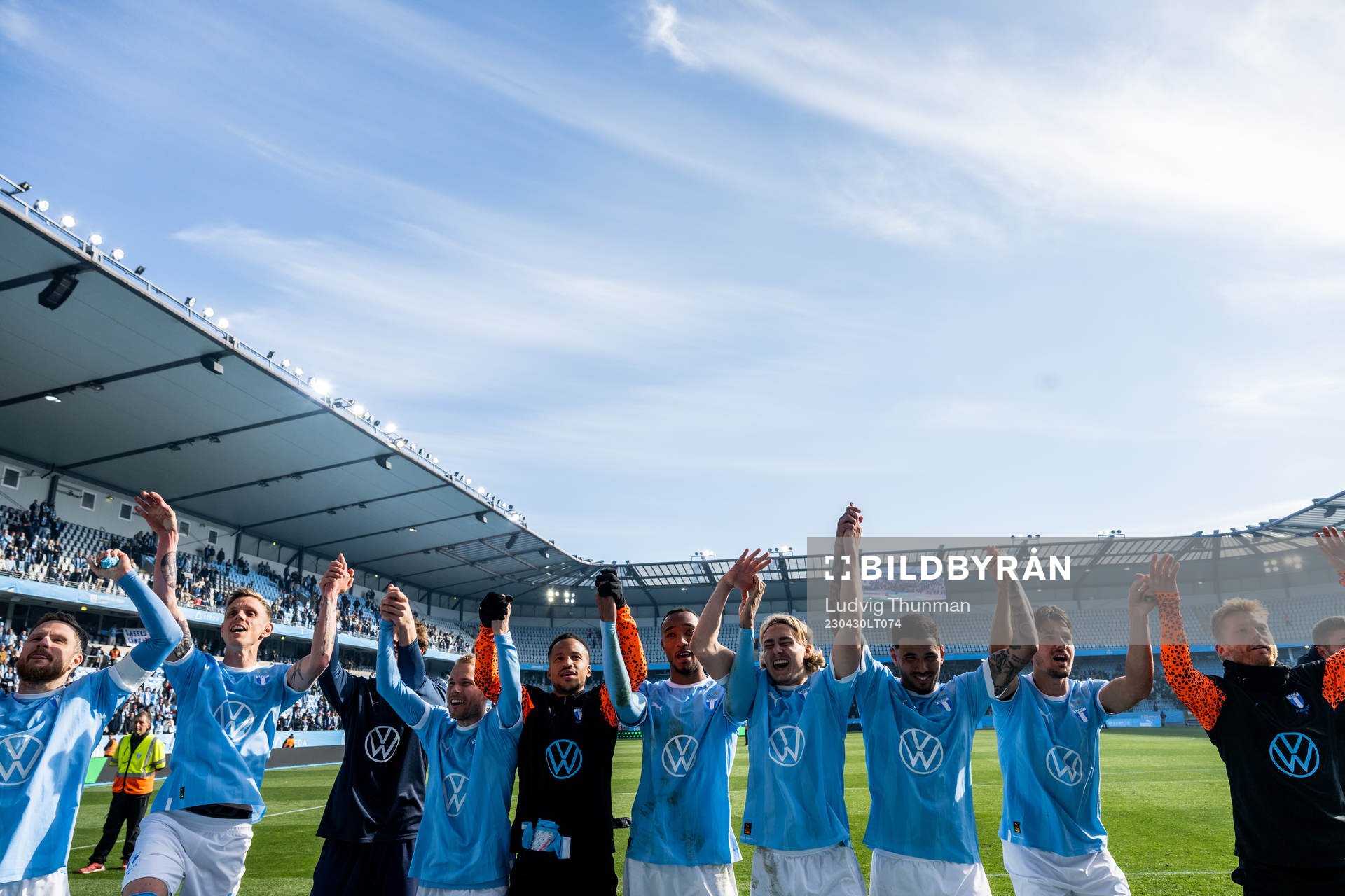 Malmö FFs spelare jublar