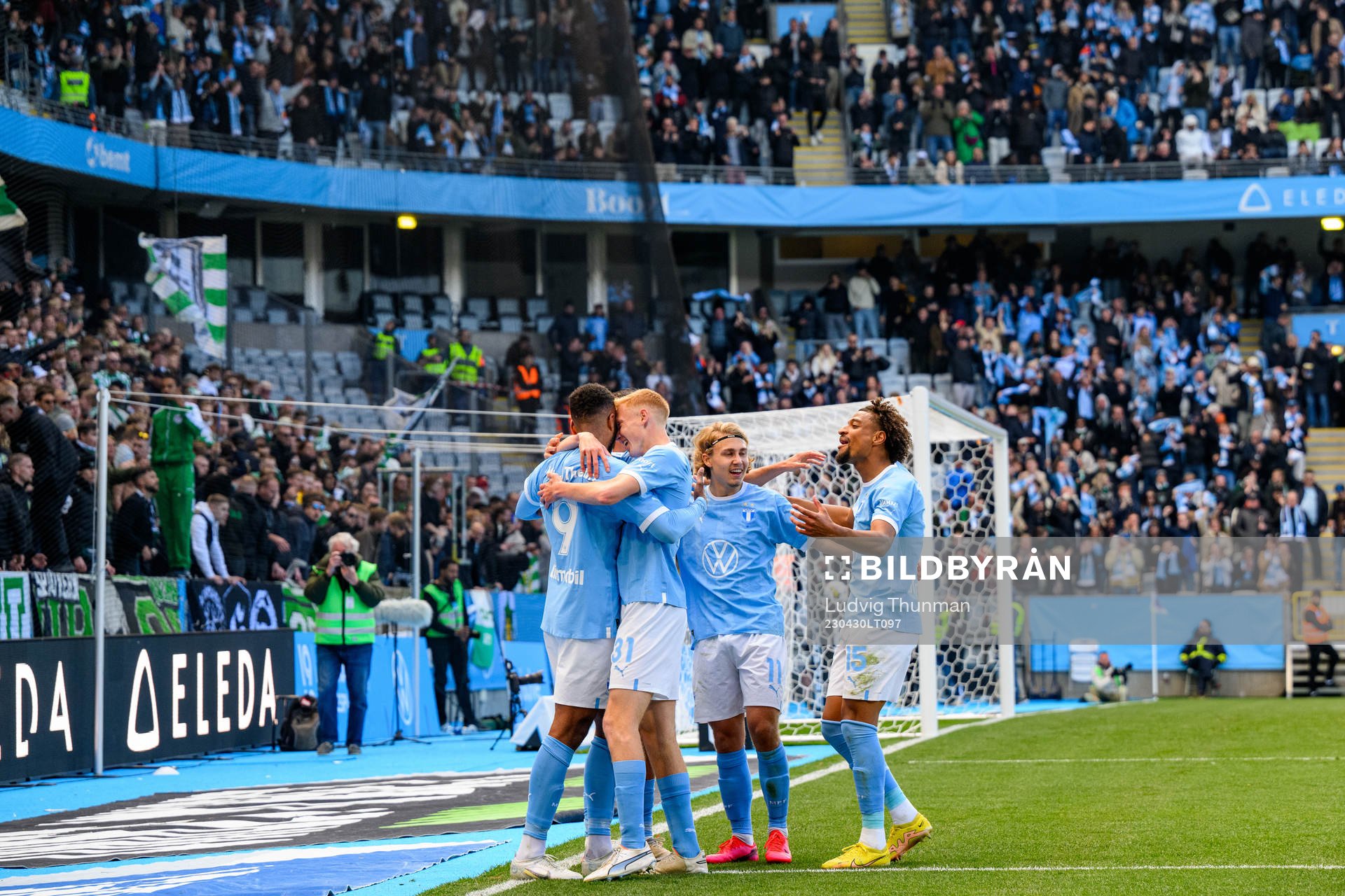 Malmö FFs spelare jublar