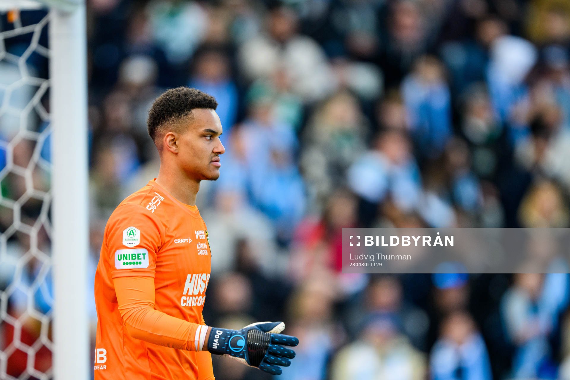Hammarbys målvakt Oliver Dovin
