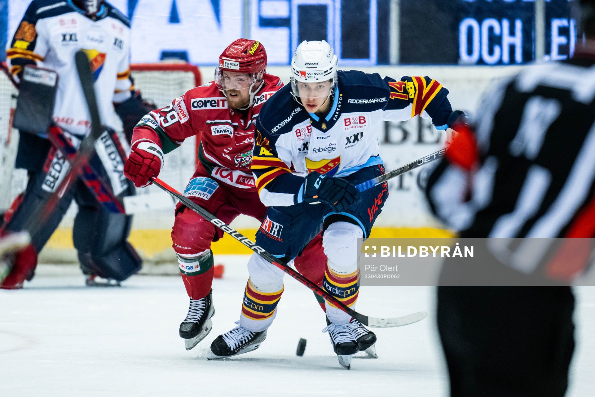 Modos Mikkel Aagaard och Djurgårdens Lukas Vejdemo