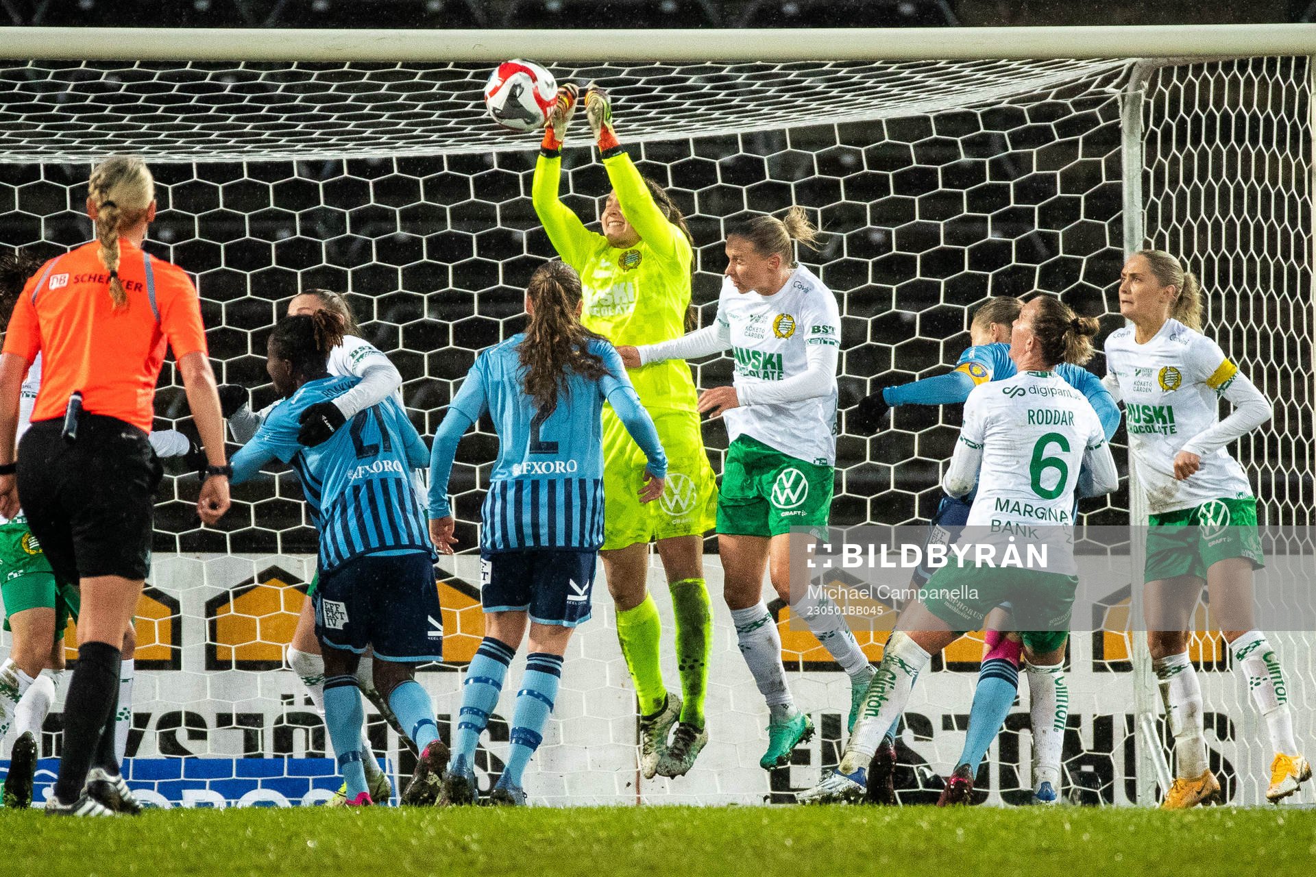 Hammarbys målvakt Anna Tamminen