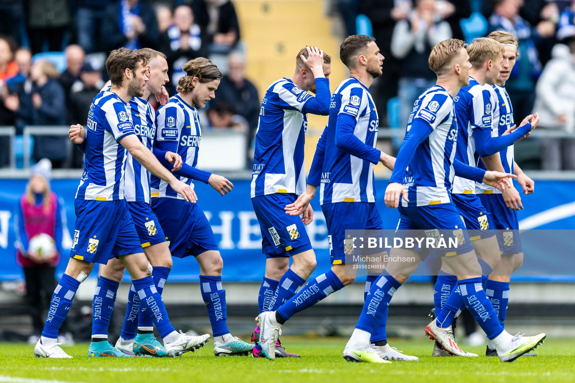IFK Göteborgs spelare jublar