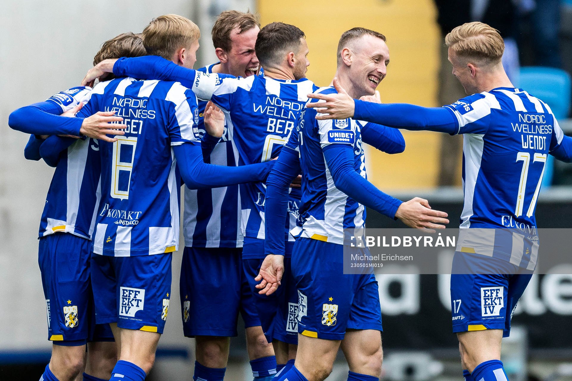IFK Göteborgs spelare jublar