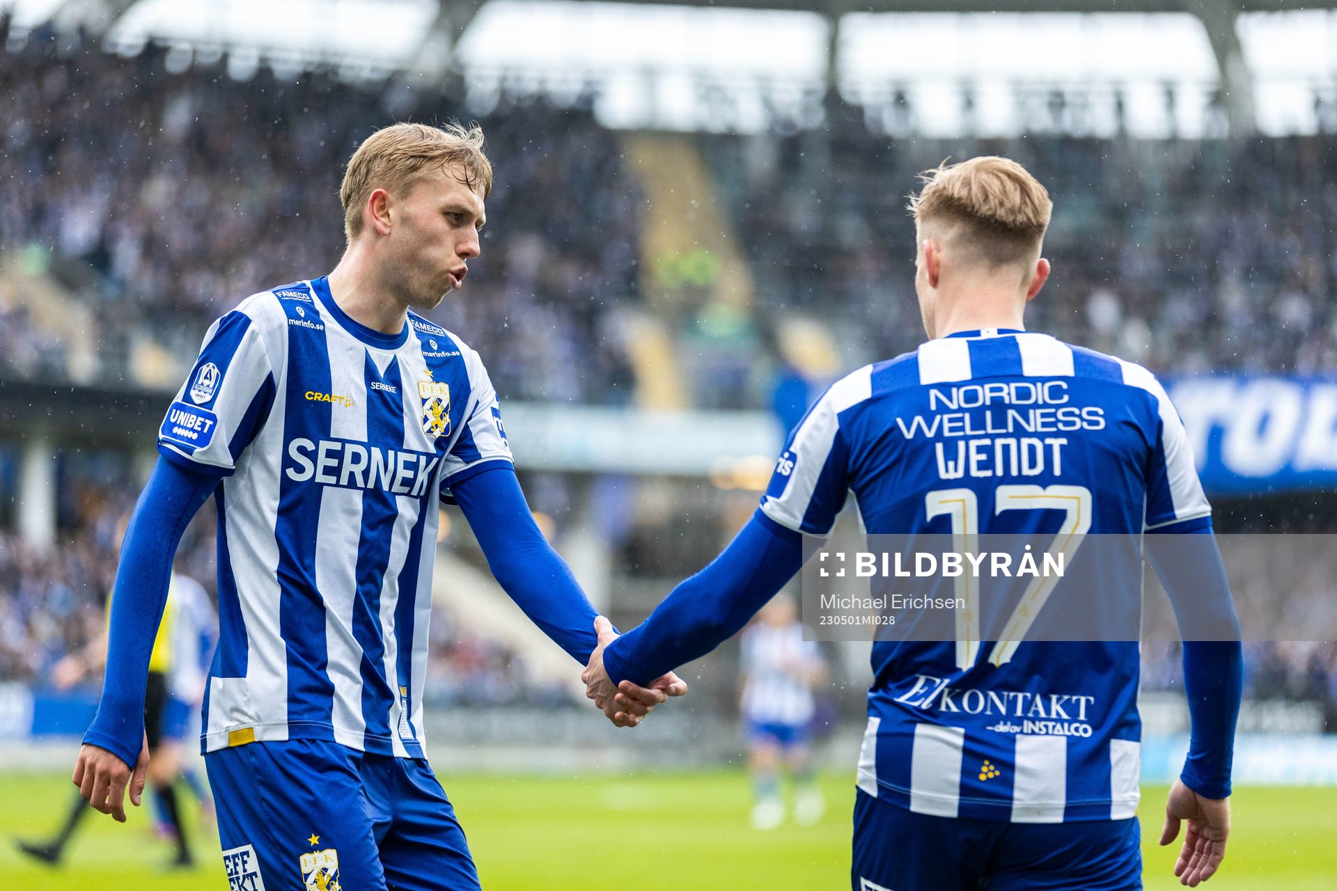IFK Göteborgs Elias Hagen och Oscar Wendt