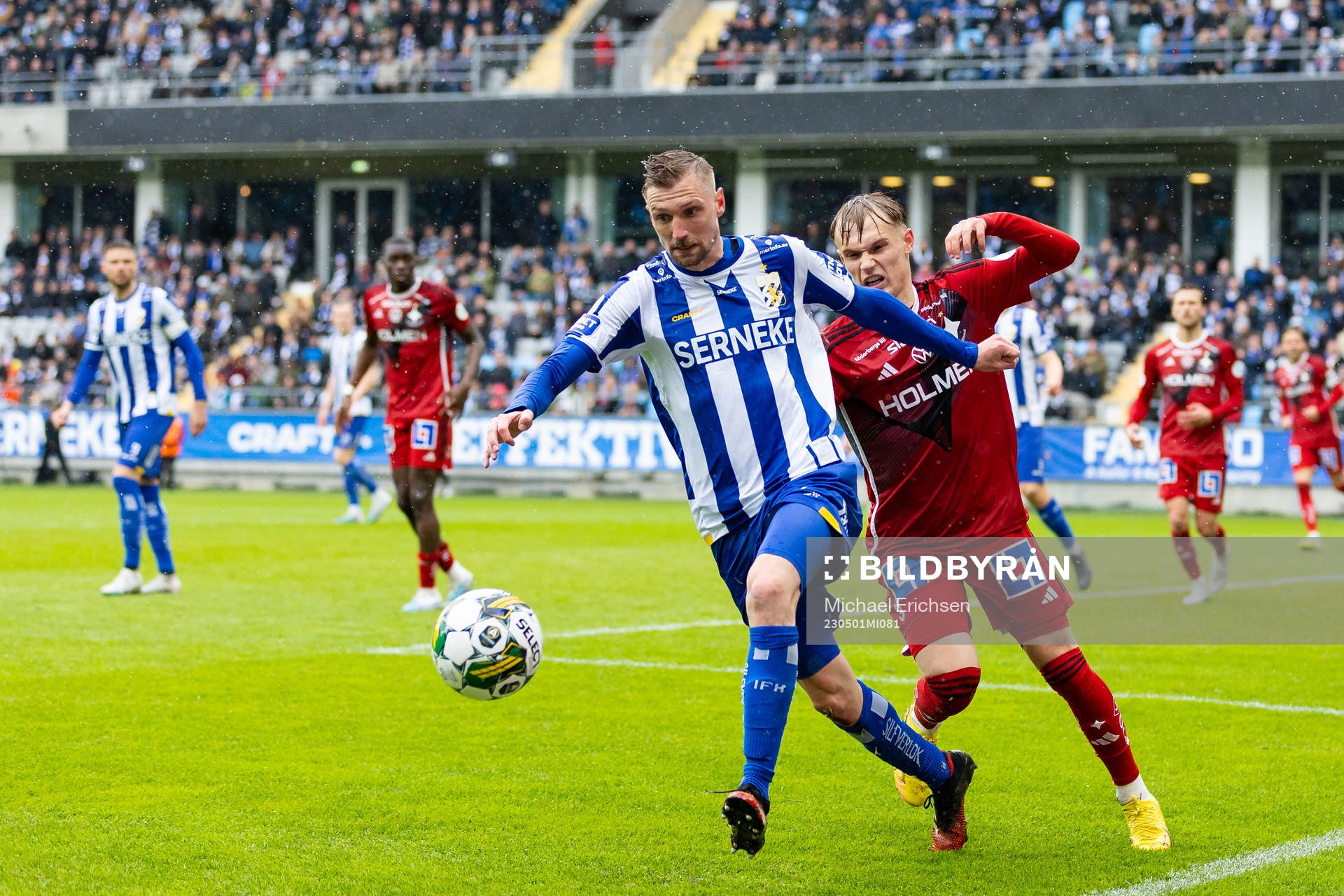 IFK Göteborgs Sebastian Eriksson och IFK Norrköpings