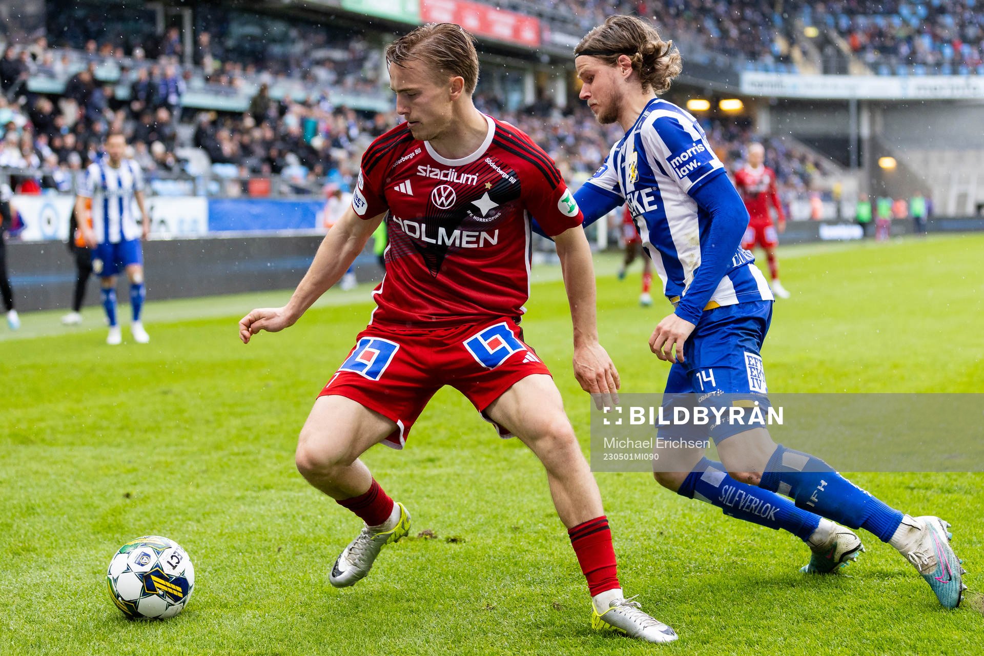 IFK Norrköpings Jacob Ortmark och IFK Göteborgs Gustaf