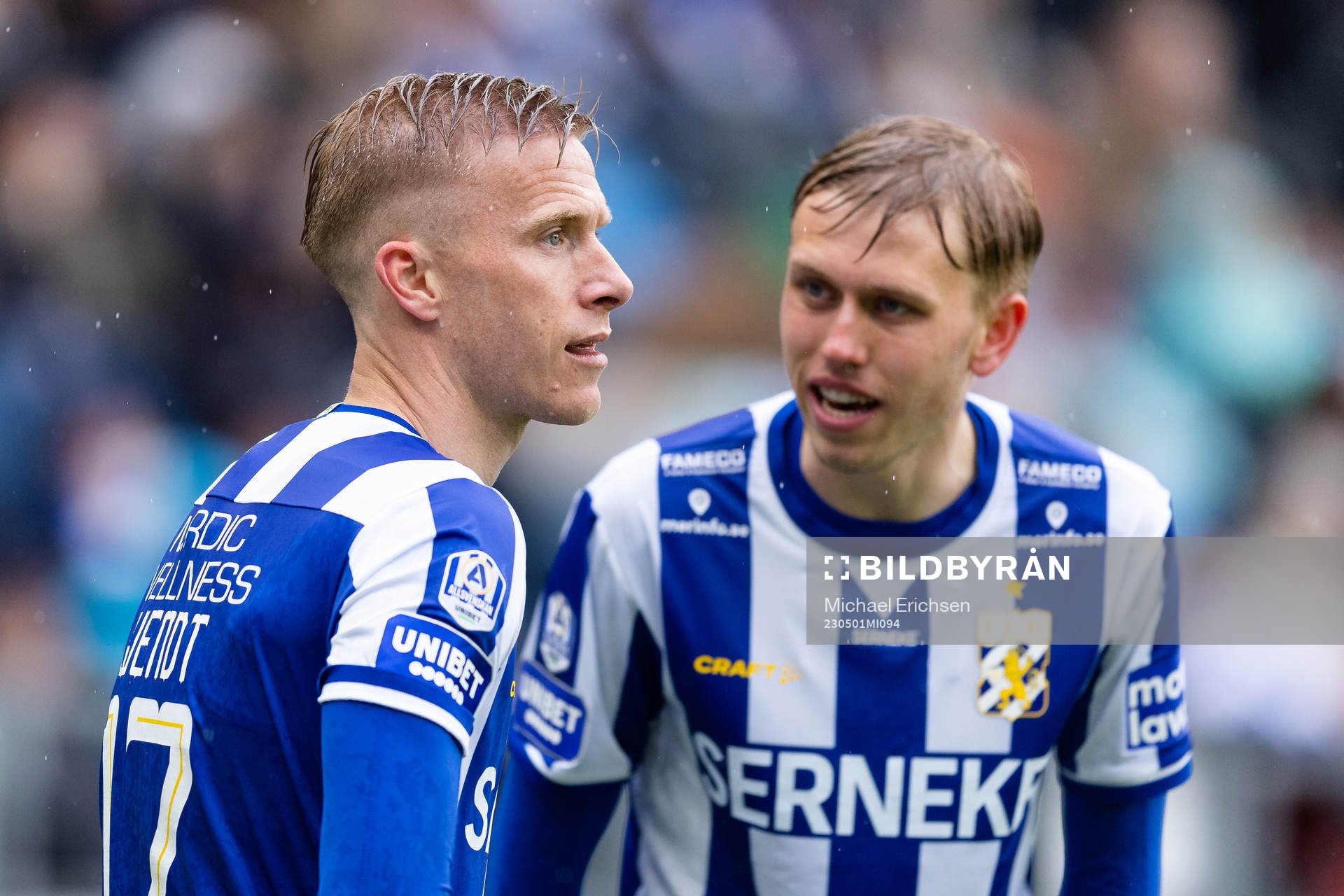 IFK Göteborgs Oscar Wendt och Elias Hagen