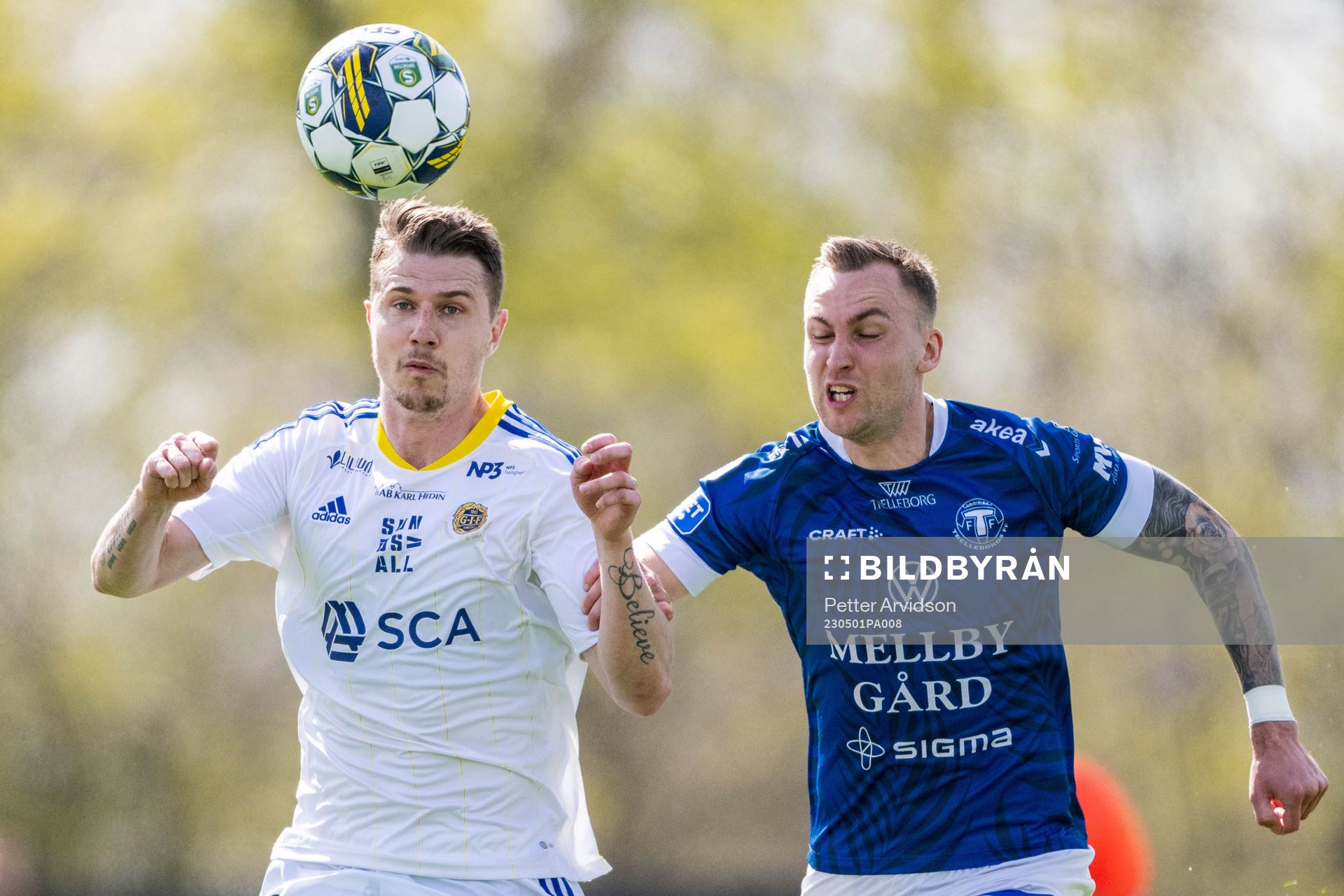 GIF Sundsvalls Fredrik Lundgren och Trelleborgs Filip Bohman