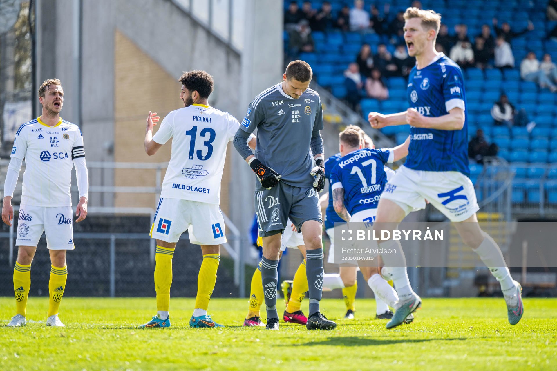GIF Sundsvalls målvakt Gustav Molin deppar
