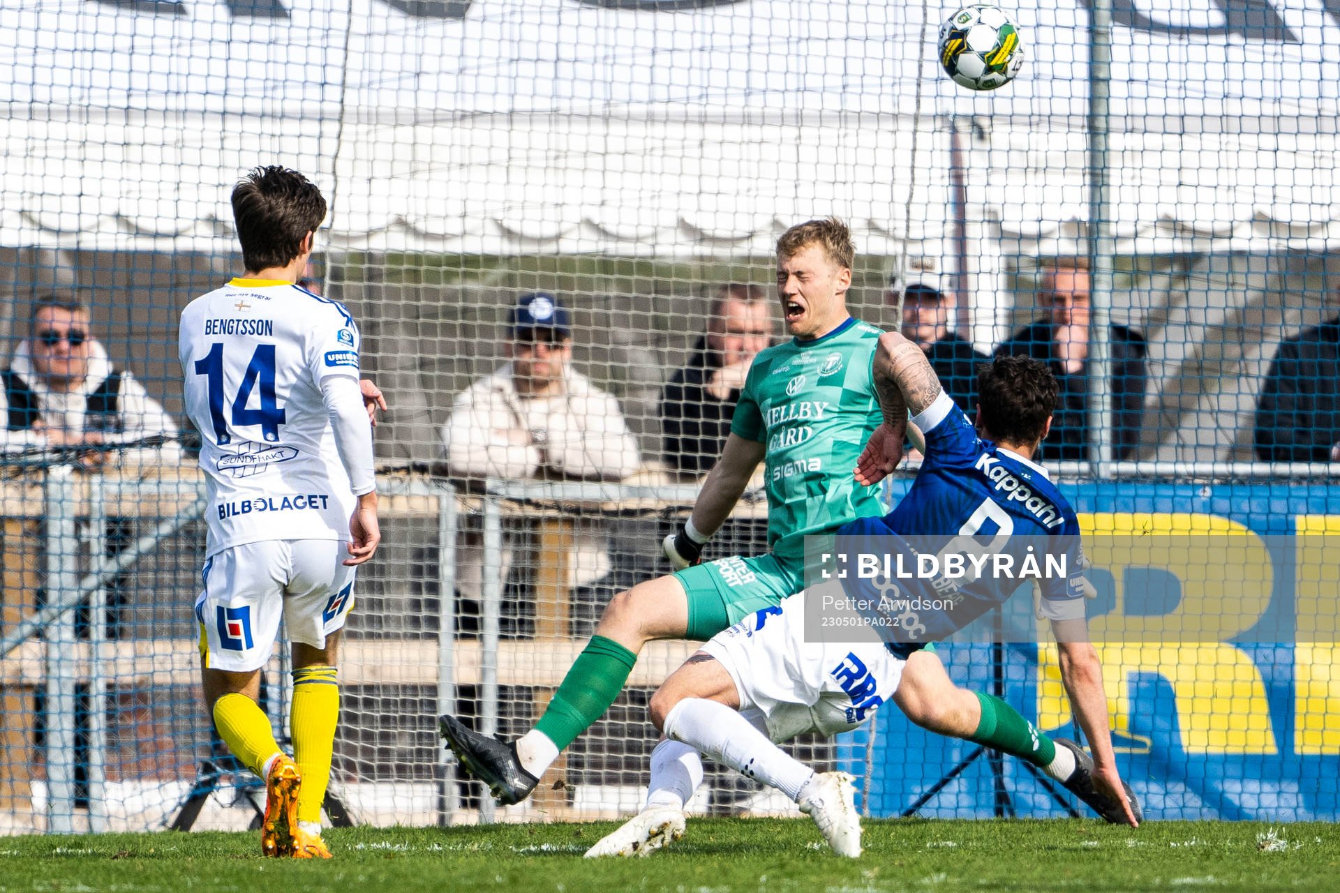 GIF Sundsvalls Johan Bengtsson och Trelleborgs målvakt