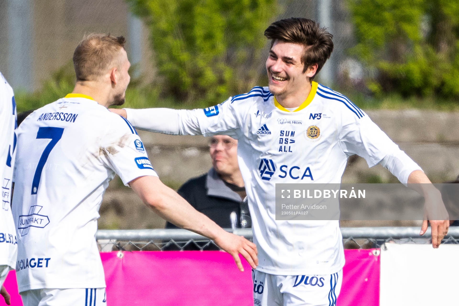 GIF Sundsvalls Johan Bengtsson jublar