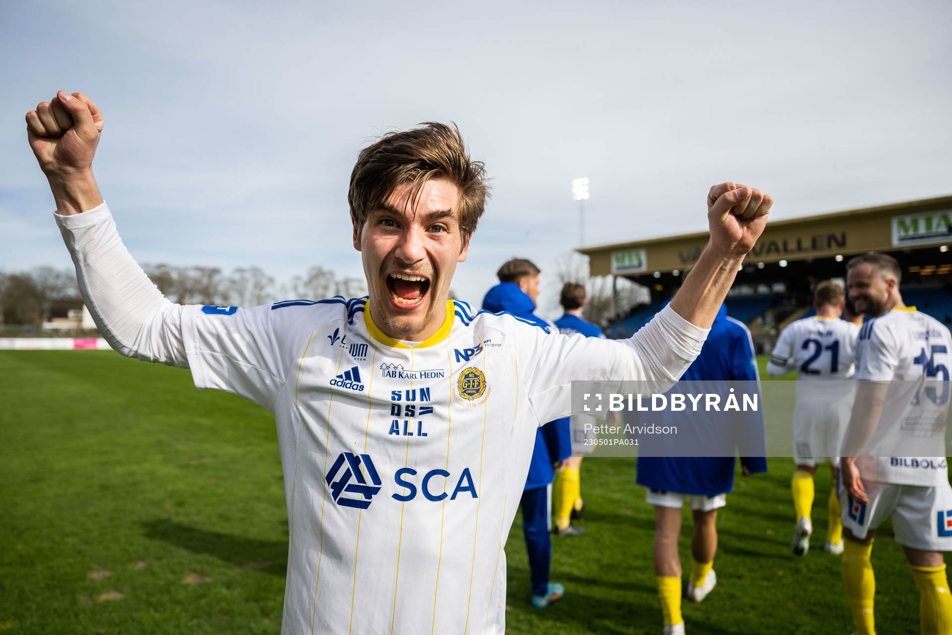 GIF Sundsvalls Johan Bengtsson jublar