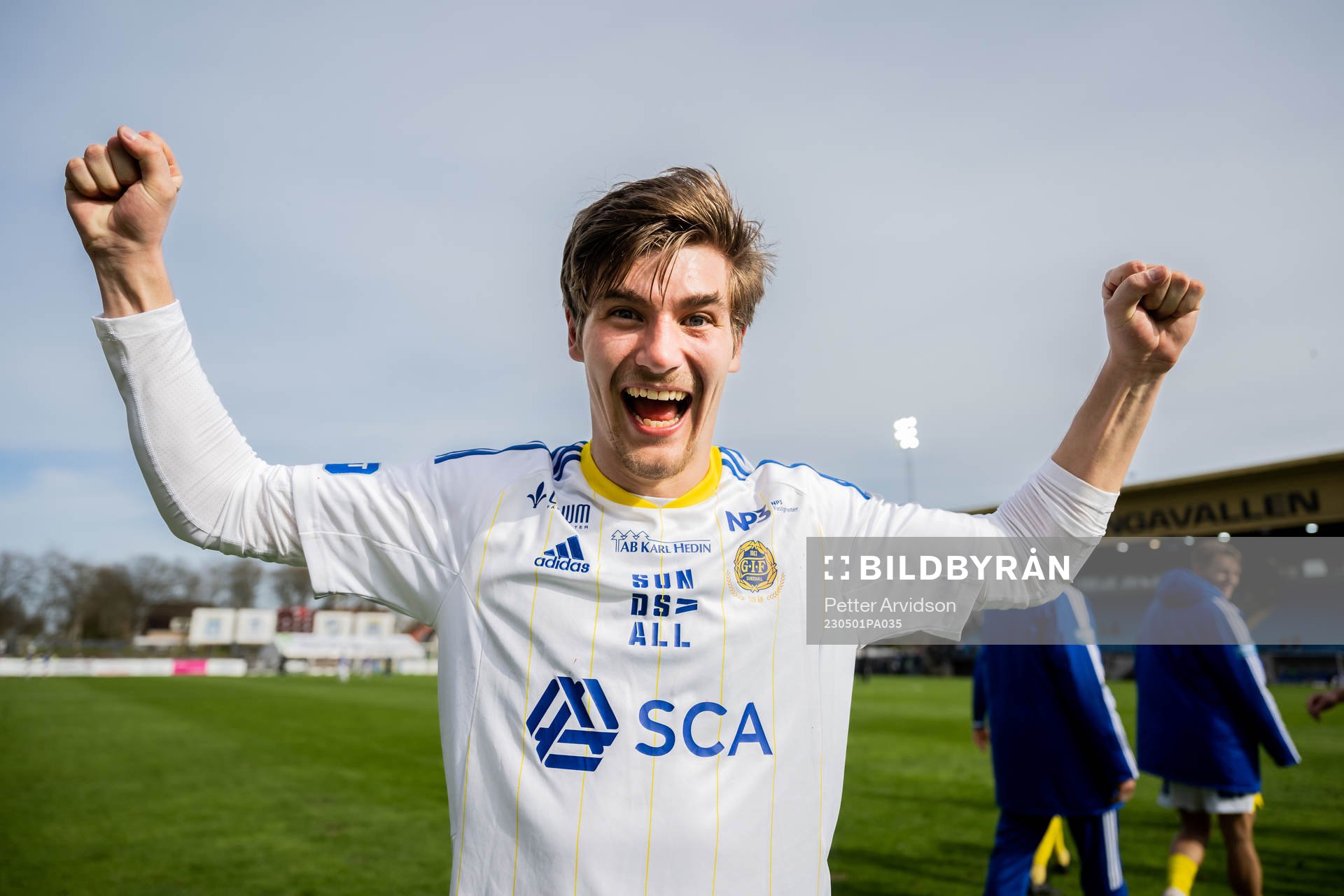 GIF Sundsvalls Johan Bengtsson jublar