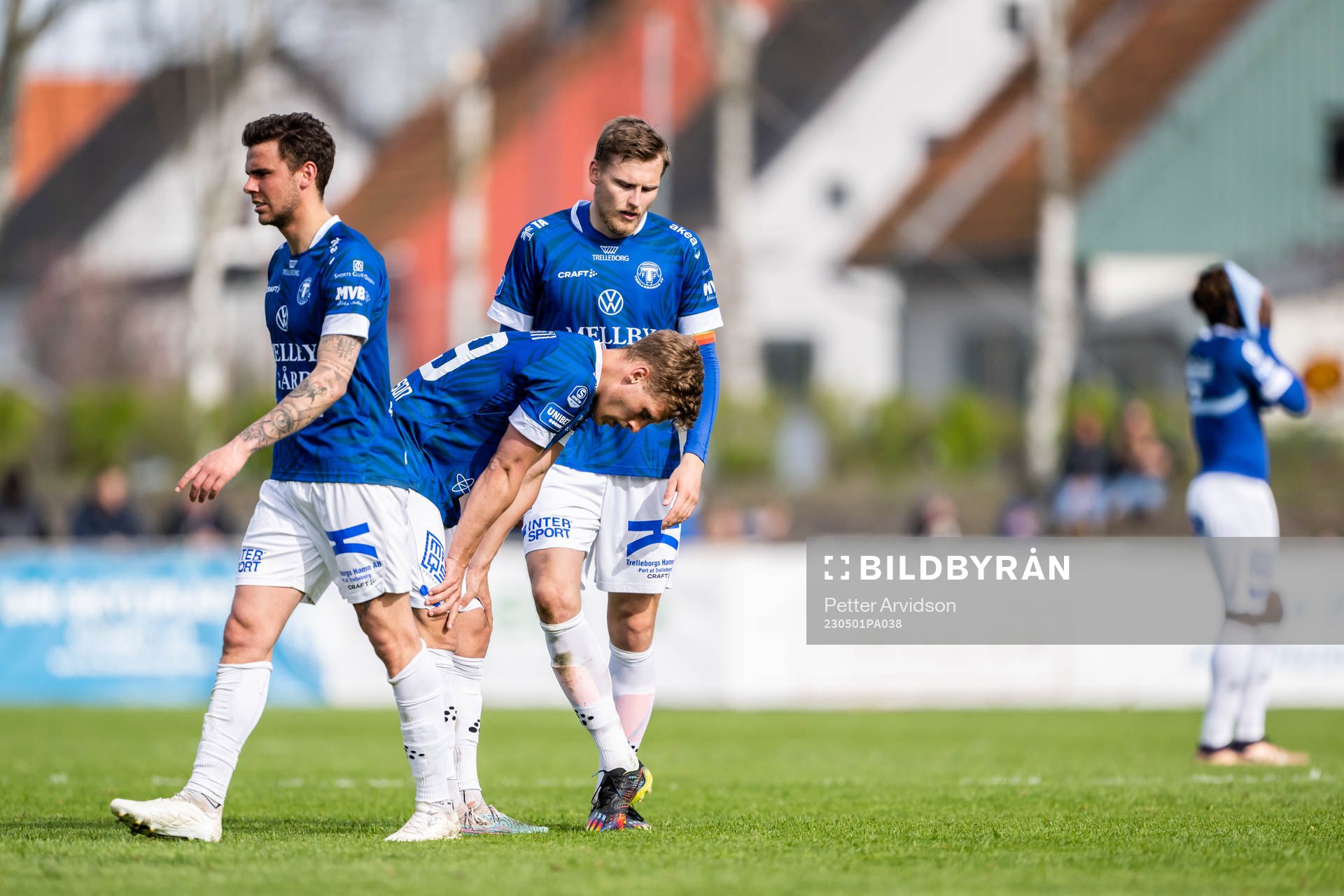 Trelleborgs Herman Hallberg, Tobias Karlsson och Mikko