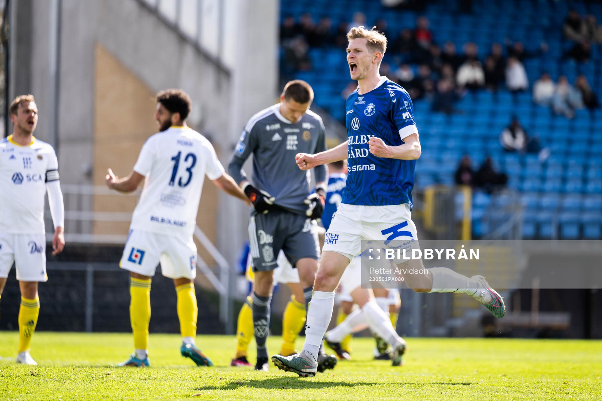 Trelleborgs Fritiof Björken jublar