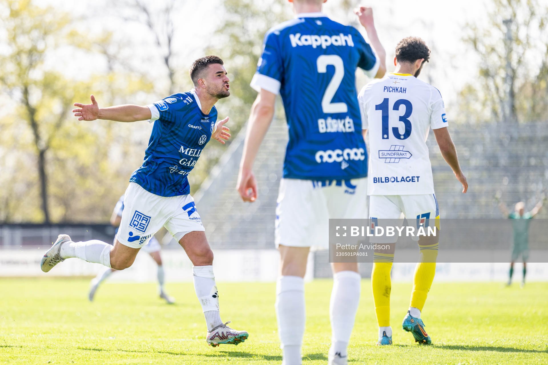 Trelleborgs Haris Brkic jublar