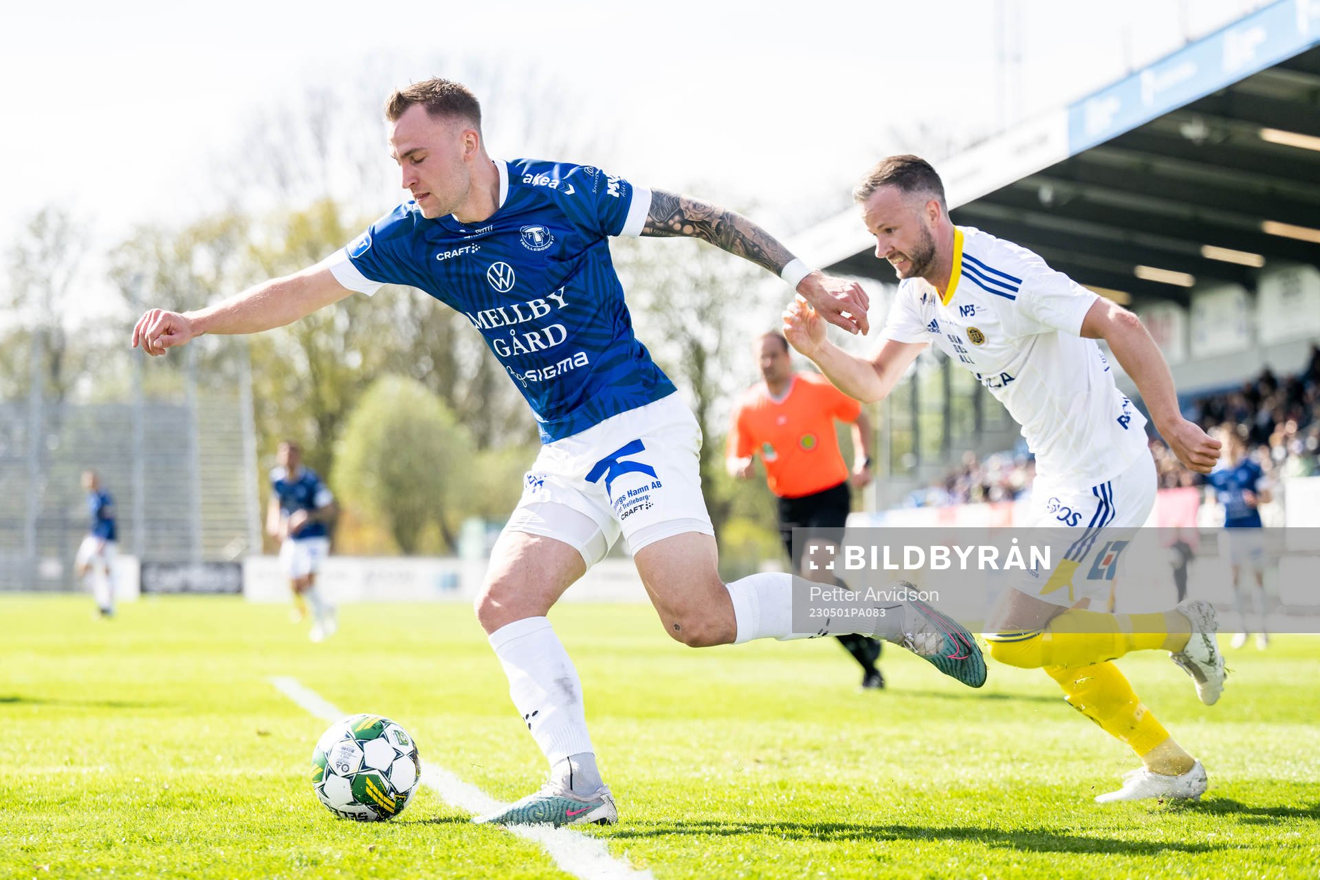 Trelleborgs Filip Bohman och GIF Sundsvalls Robert
