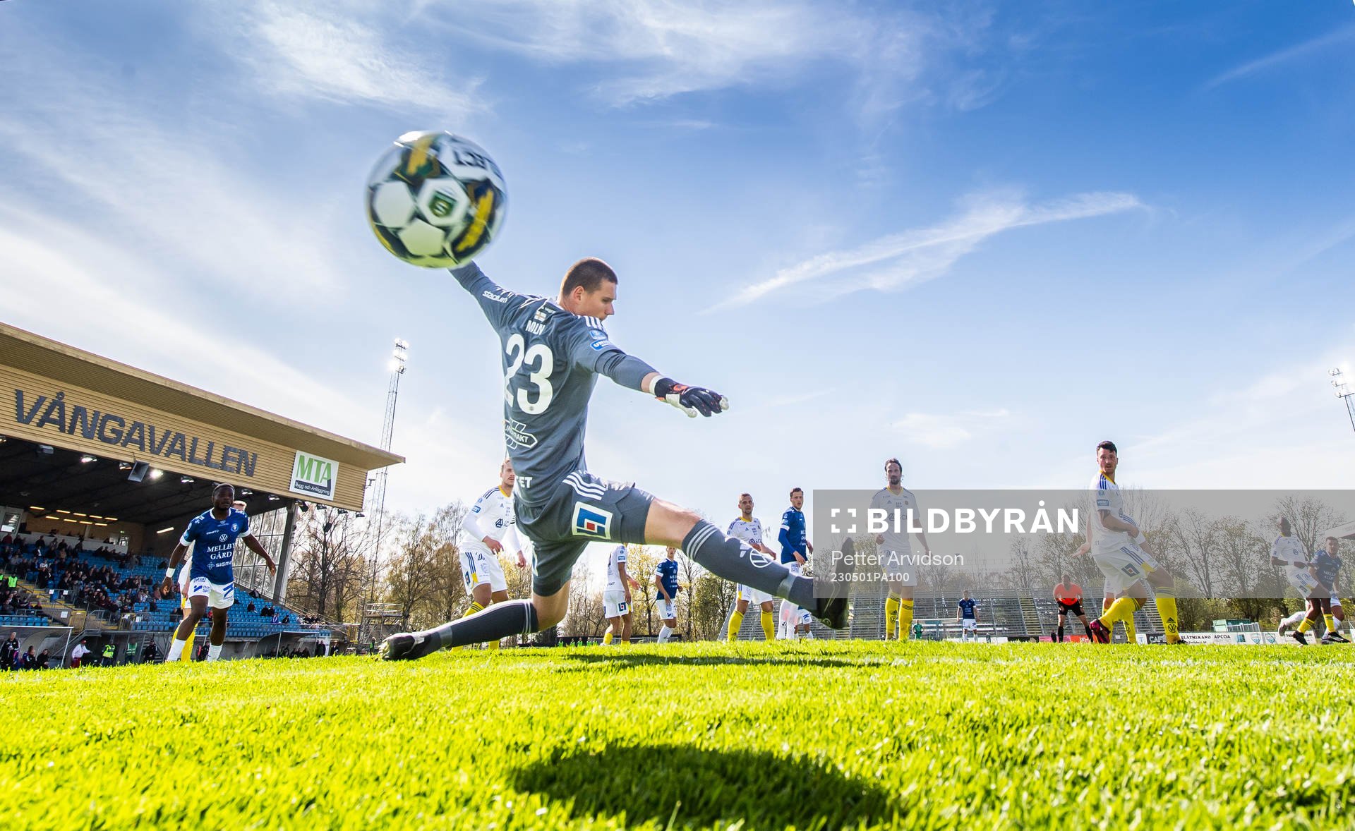 Trelleborgs Haris Brkic gör 3-1 målet bakom GIF