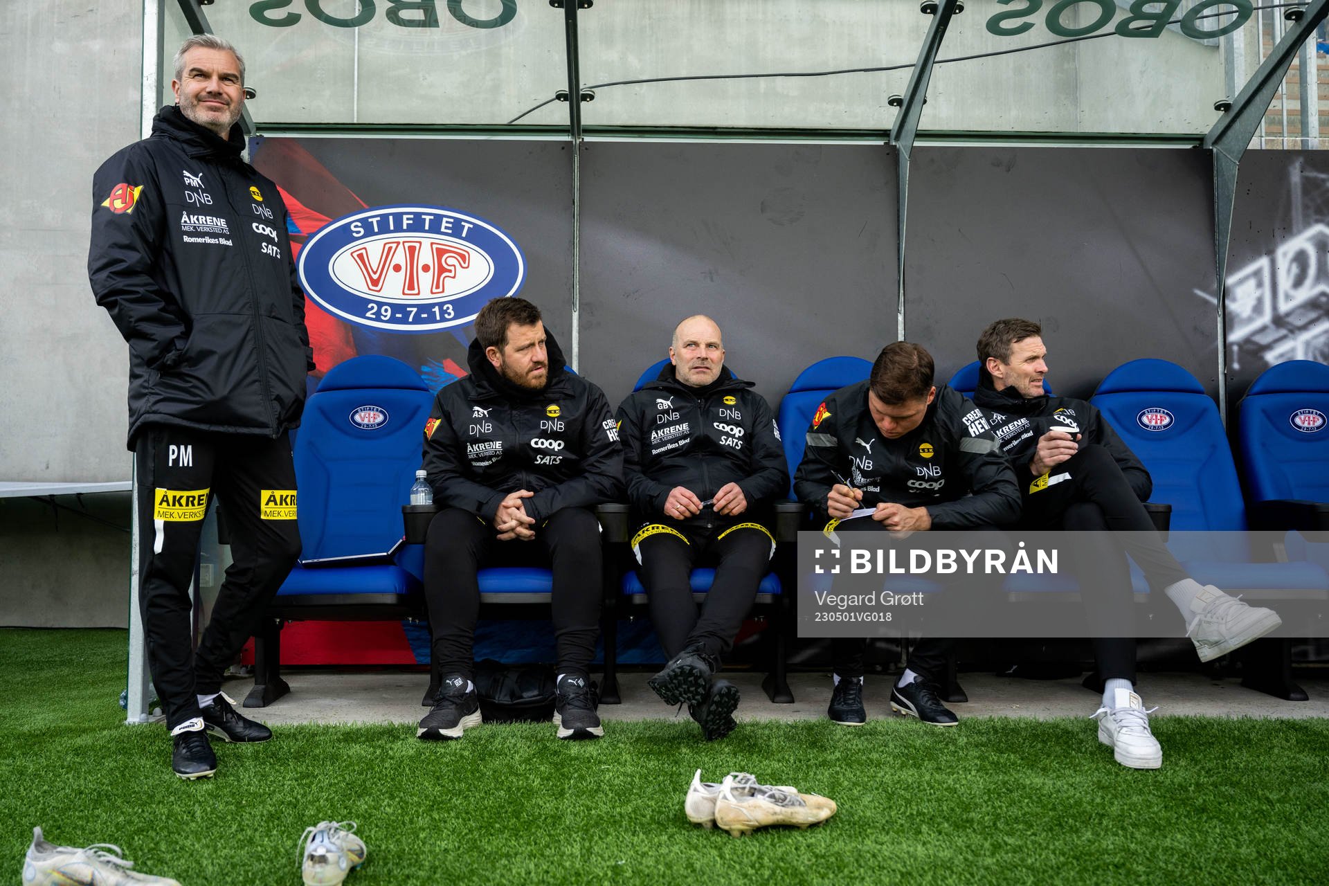 Petter Myhre, assistant coach, Geir Bakke, head coach, and