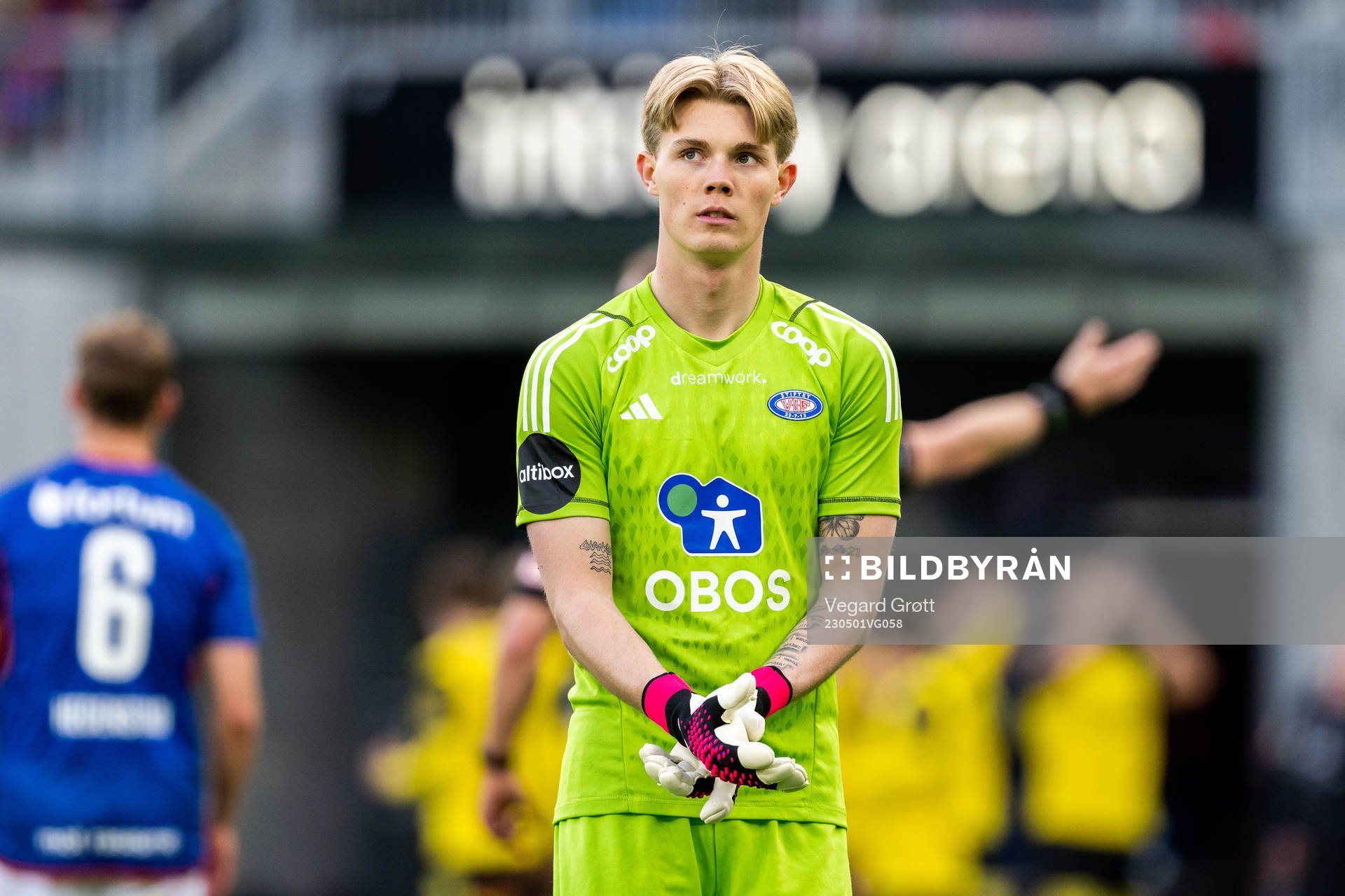 Goalkeeper Magnus Smelhus Sjøeng of Vålerenga