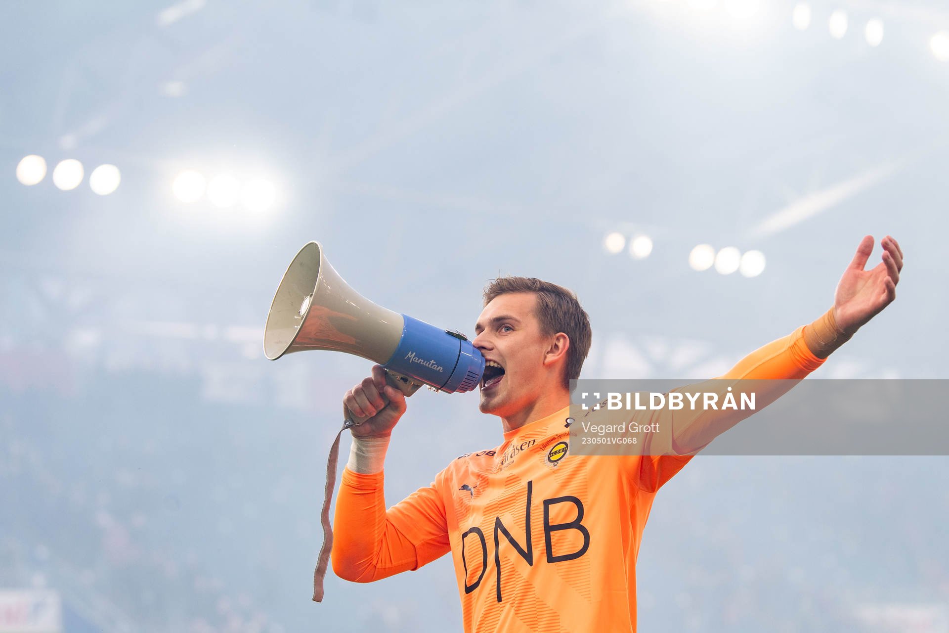 Goalkeeper Mads Hedenstad Christiansen of Lillestrøm