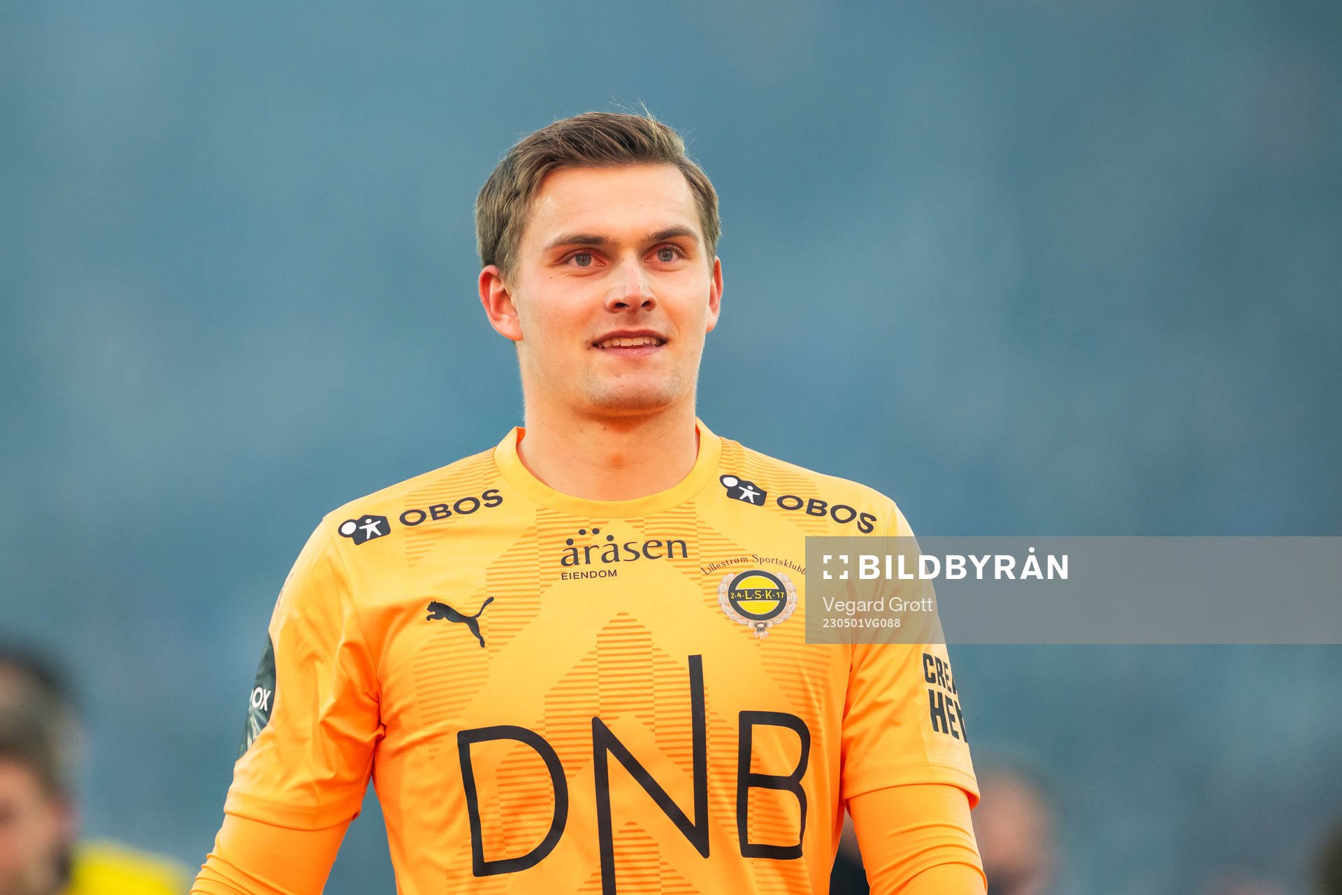 Goalkeeper Mads Hedenstad Christiansen of Lillestrøm