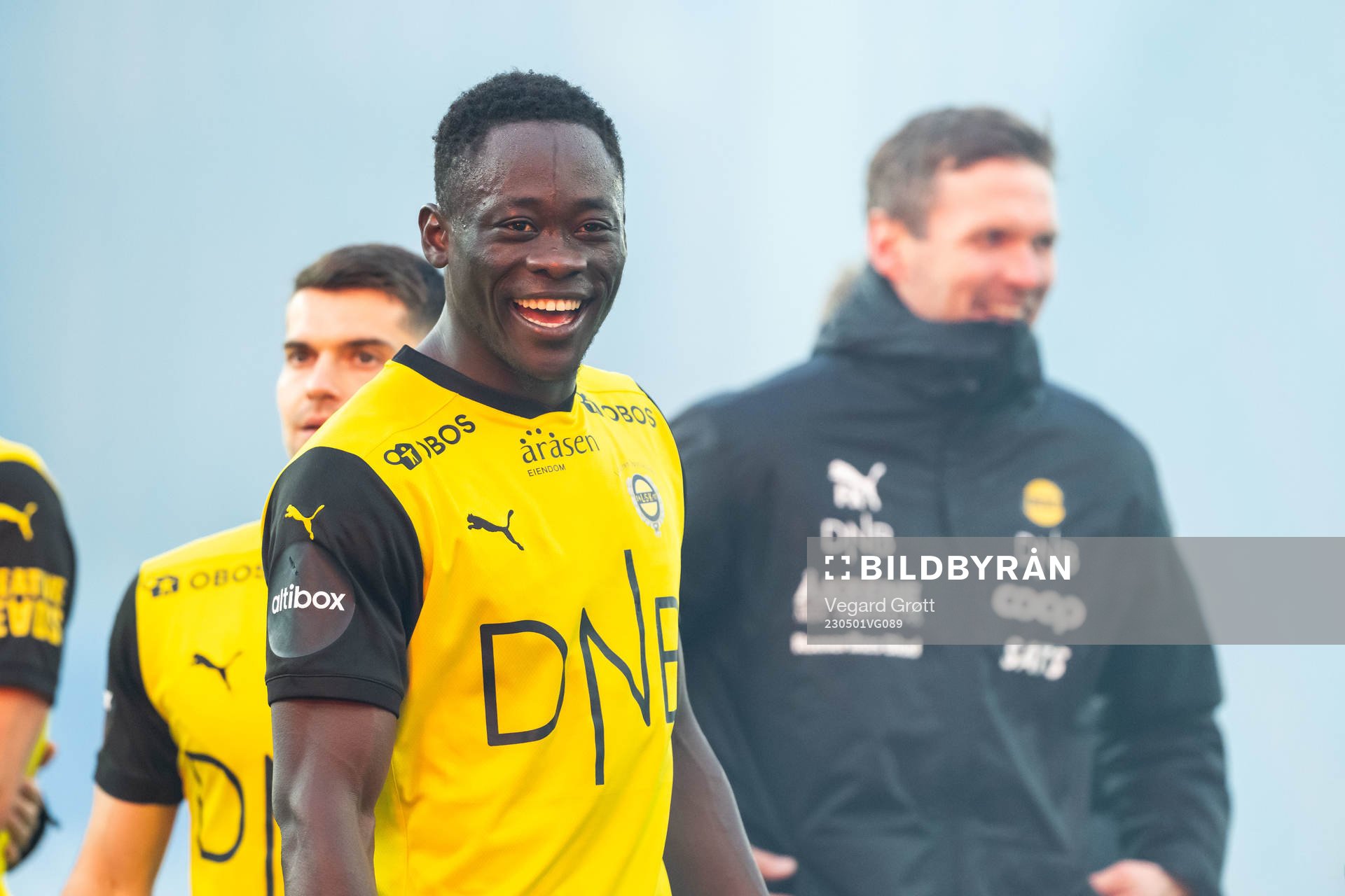 Akor Adams of Lillestrøm celebrates