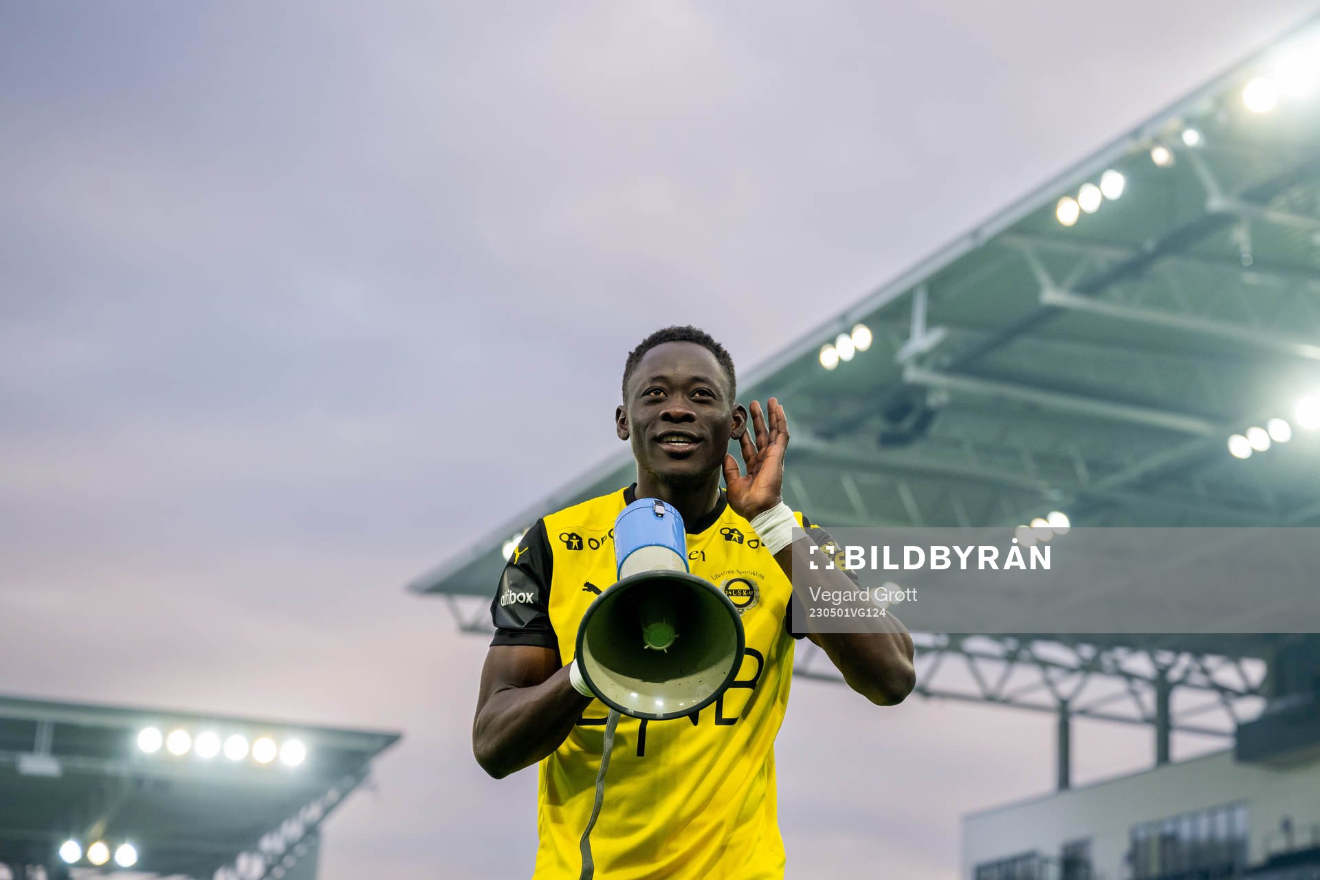 Akor Adams of Lillestrøm celebrates