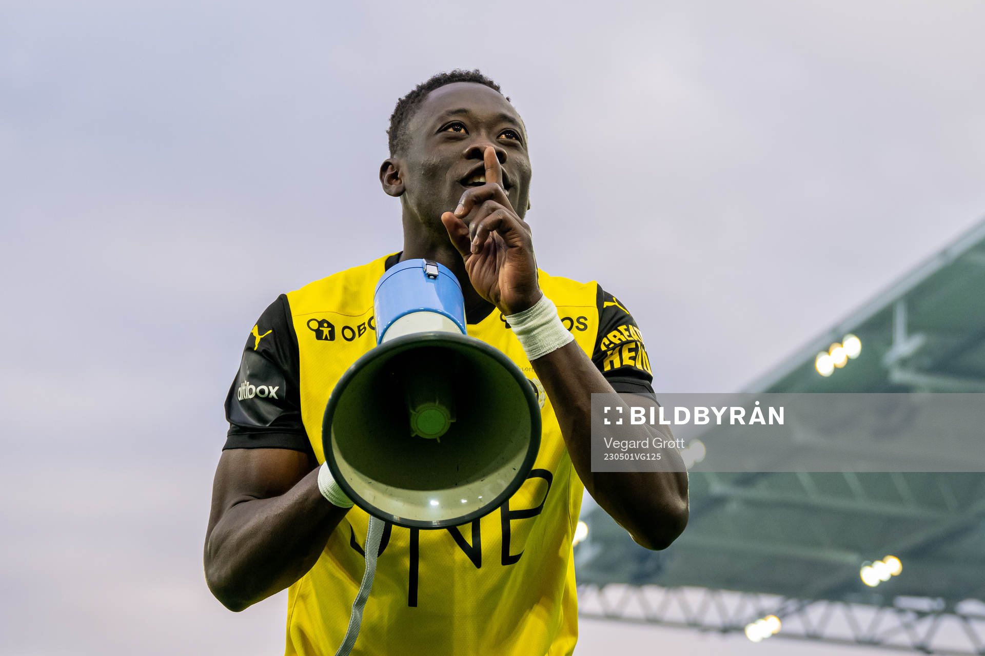 Akor Adams of Lillestrøm celebrates