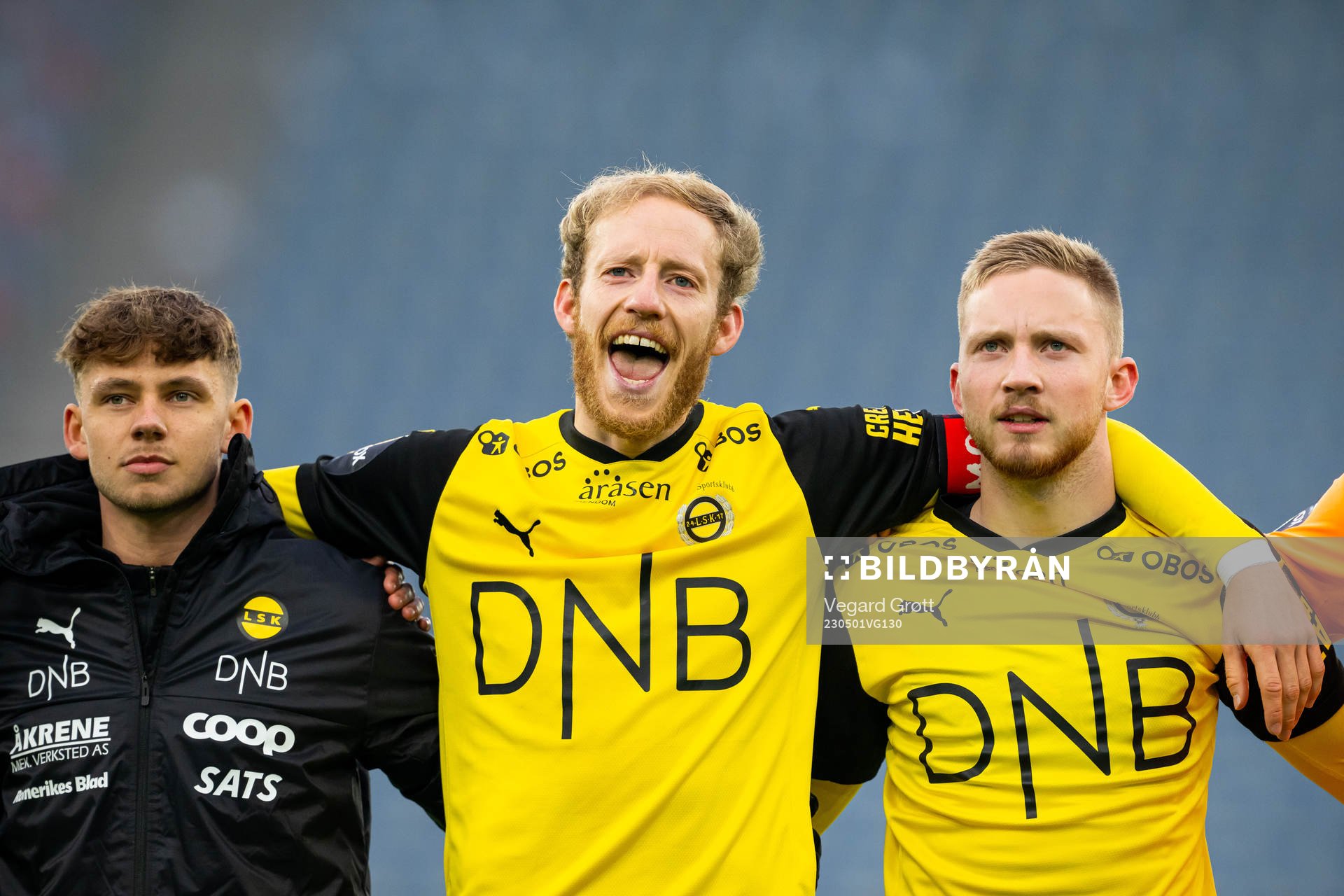 Gjermund Åsen and Eskil Edh of Lillestrøm celebrate