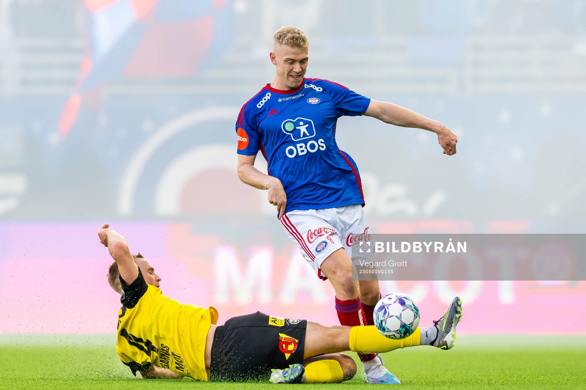 Espen Garnås of Lillestrøm and Henrik Bjørdal of